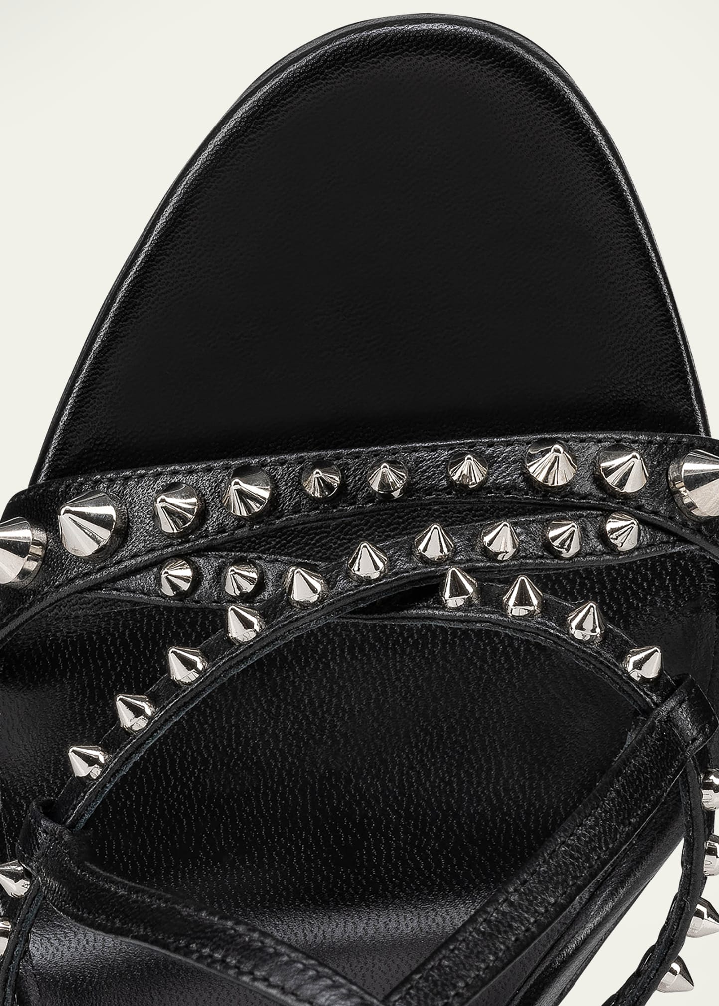 Christian Louboutin Tatooshka Spikes Red Sole Ankle-Strap