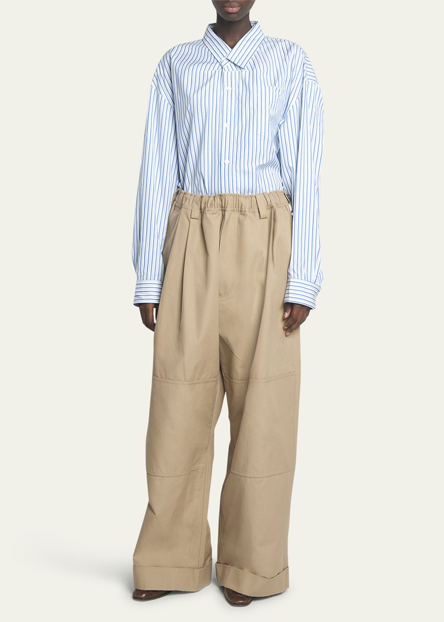 MERYLL ROGGE Stripe Button Down Boule Shirt - Bergdorf Goodman