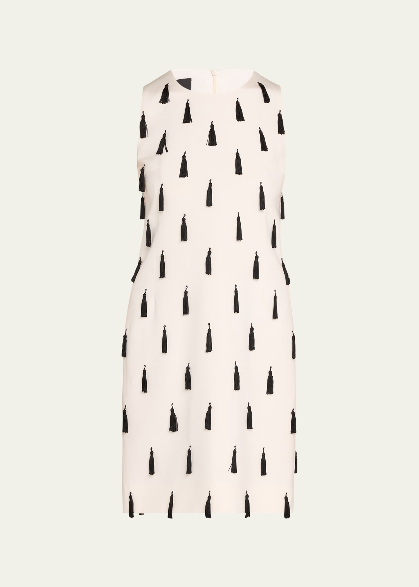 tassel sheath mini dress