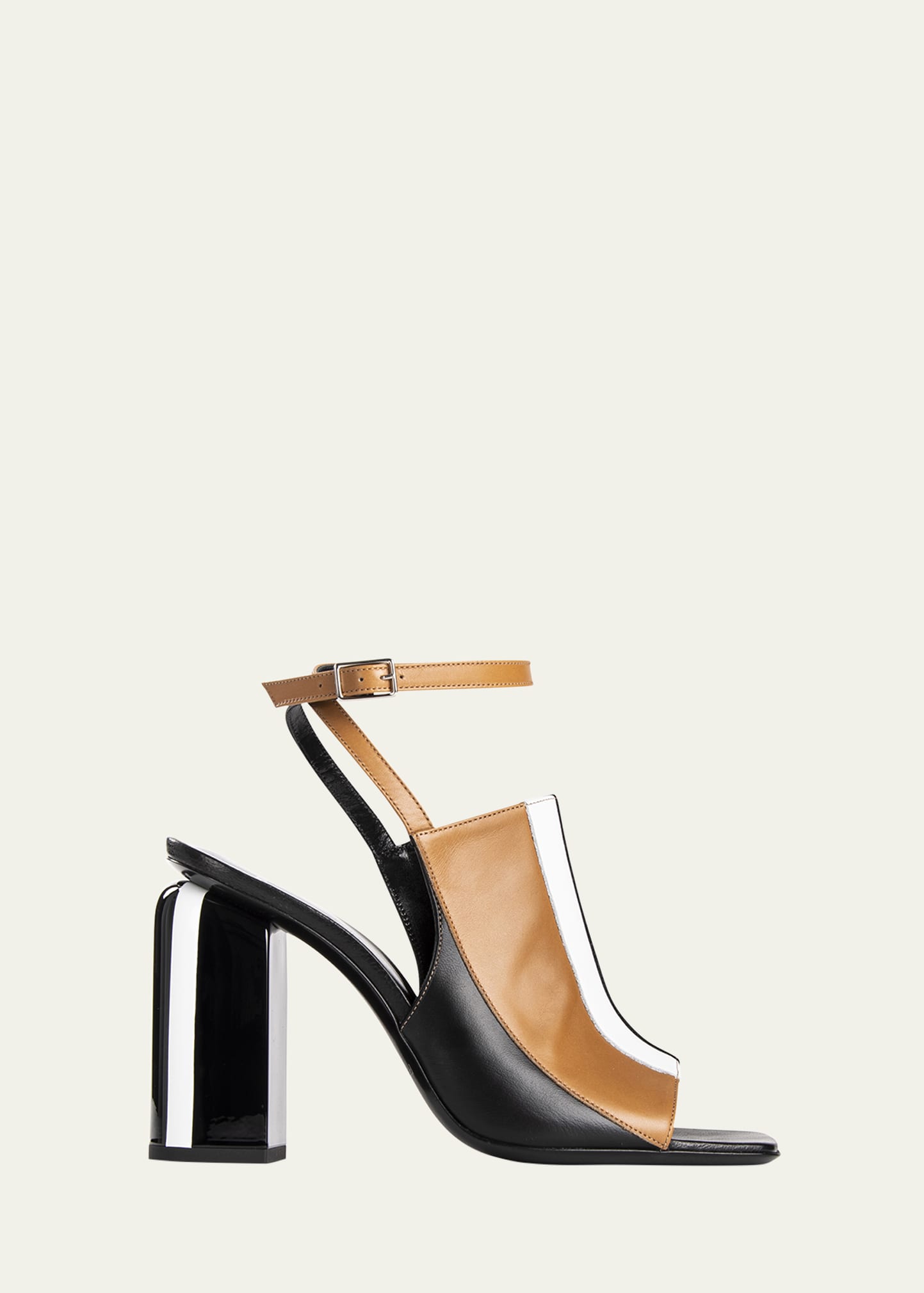 Marni colour-block slingback sandals - Black