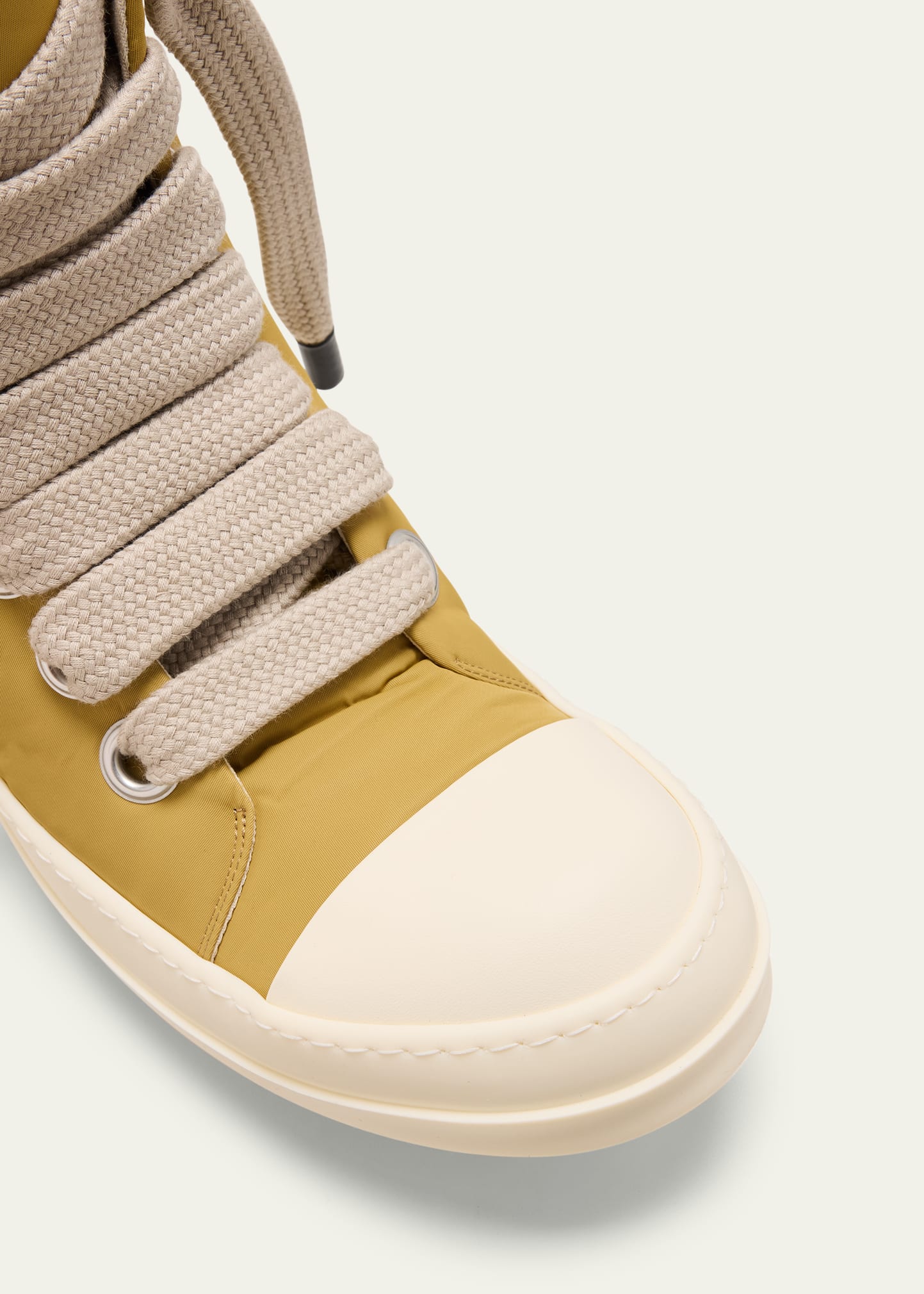 DRKSHDW RICK OWENS Men's Jumbo Lace Puffy Nylon High-Top Sneakers