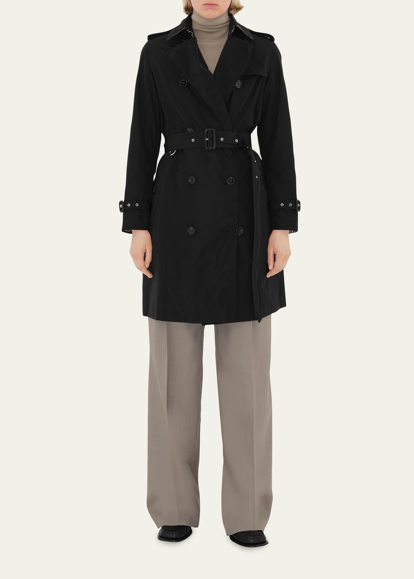 Burberry Kensington Double-Breasted Trench Coat - Bergdorf Goodman