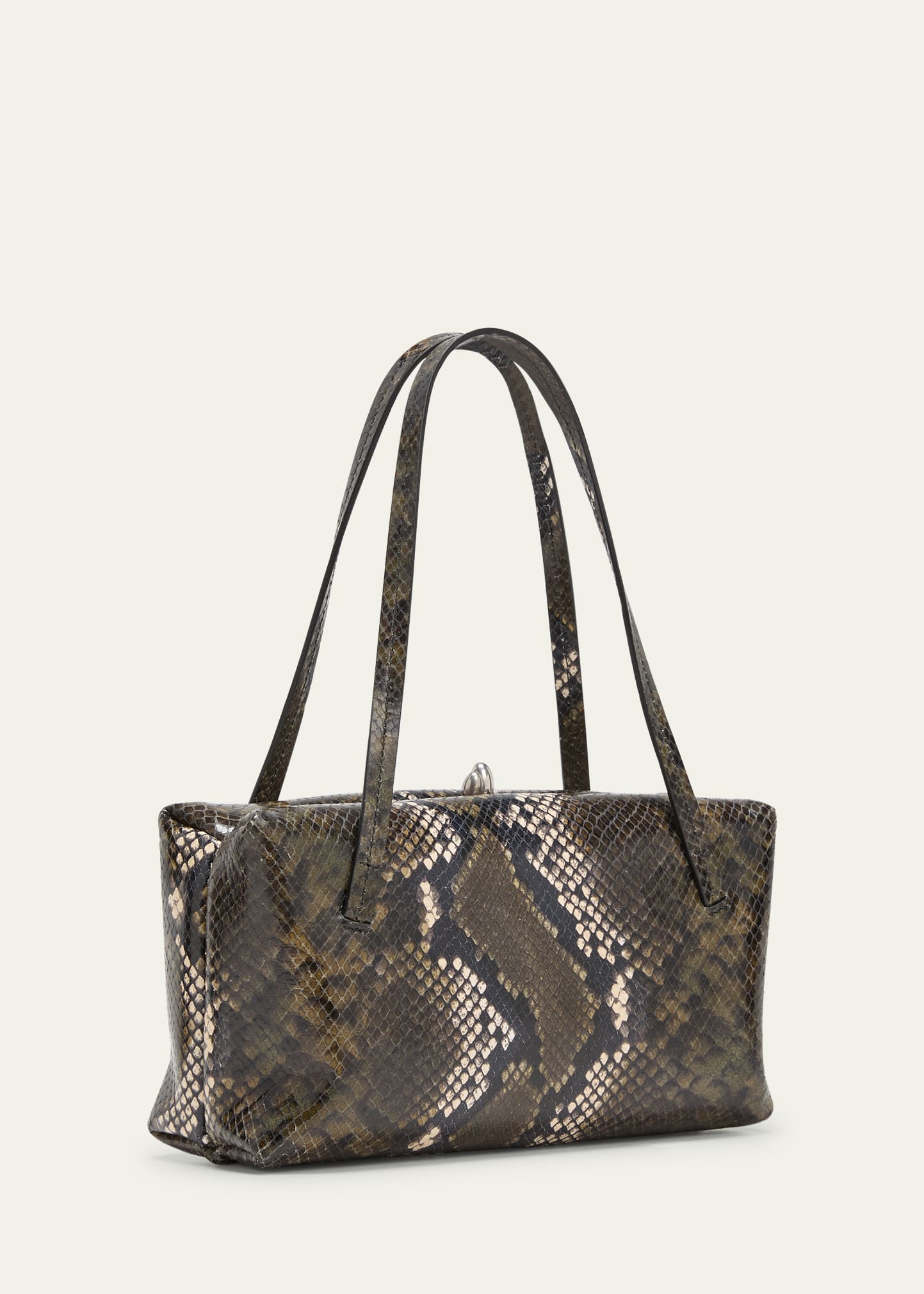 Jil Sander Goji Small Python-Print Top-Handle Bag - Bergdorf Goodman