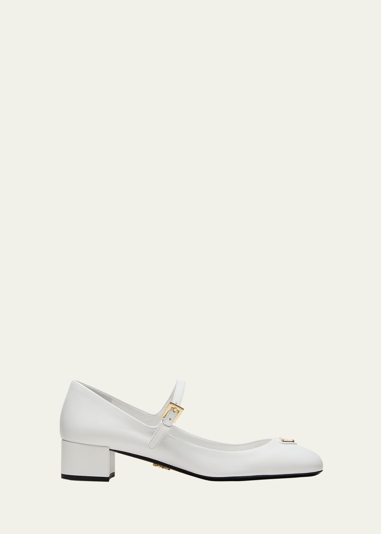 Prada Leather Mary Jane Ballerina Pumps - Bergdorf Goodman