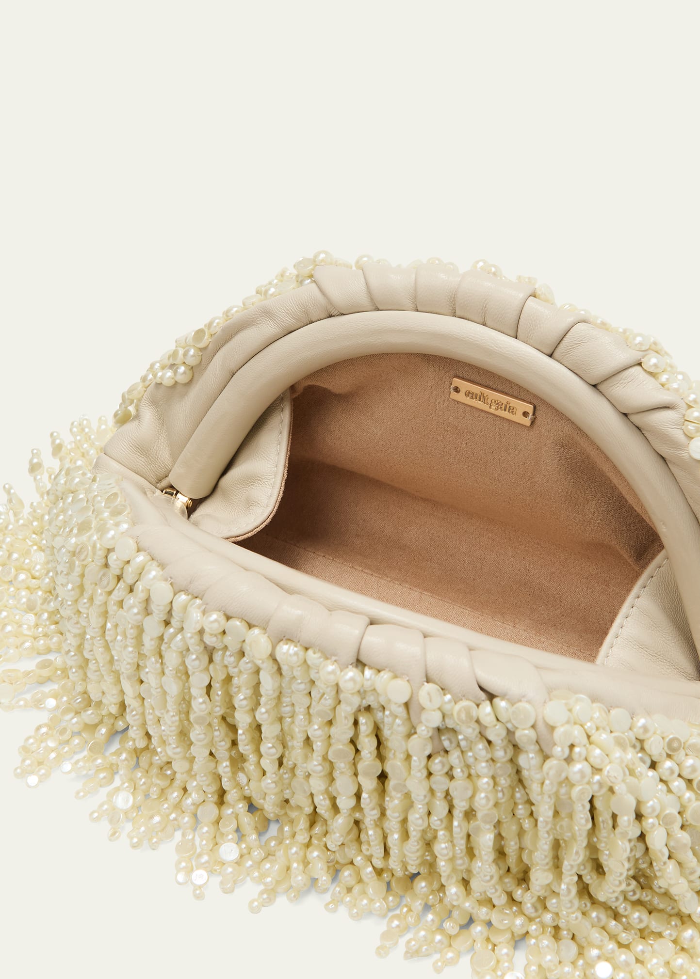 Cult Gaia Jaala Nano Beaded Fringe Clutch Bag - Bergdorf Goodman