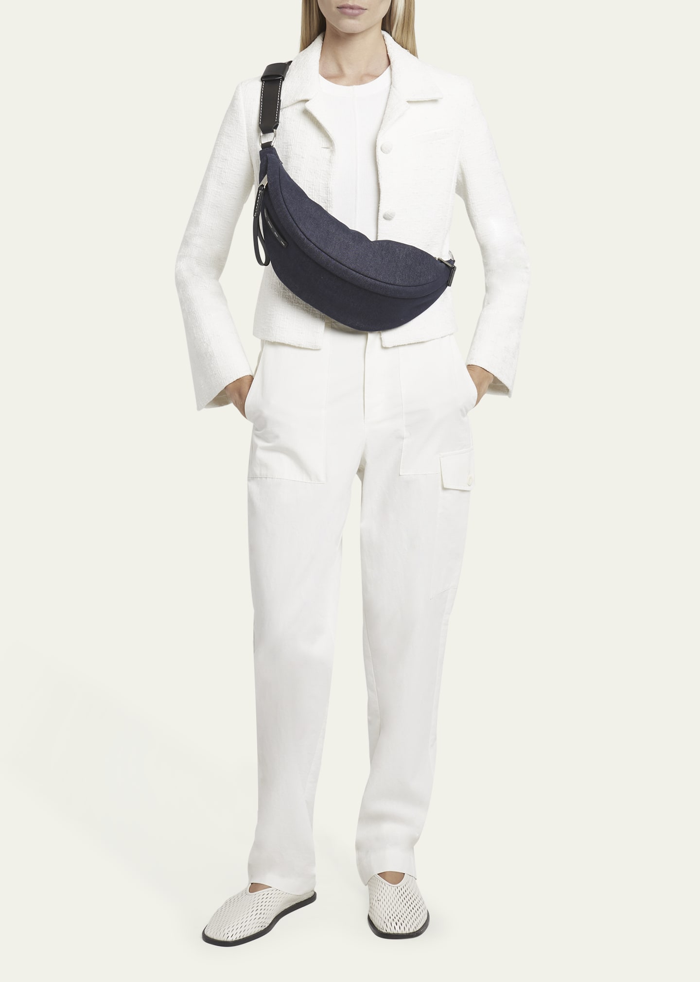 Proenza Schouler White Label Stanton Sling Denim Shoulder Bag
