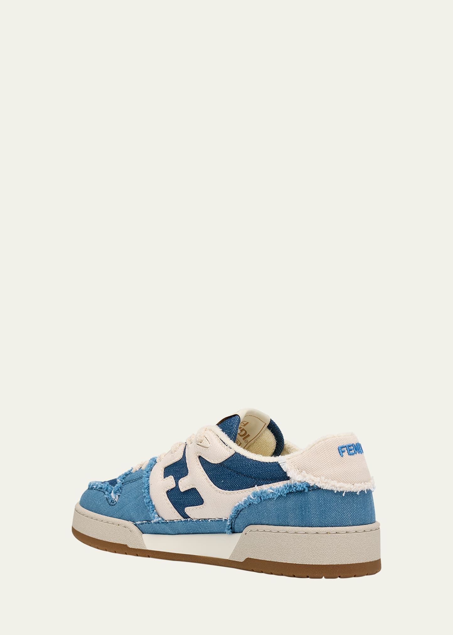 スニーカー Fendi Denim Fendi Match Sneakers Fendi Match Distressed Denim Sneakers - Bergdorf Goodman