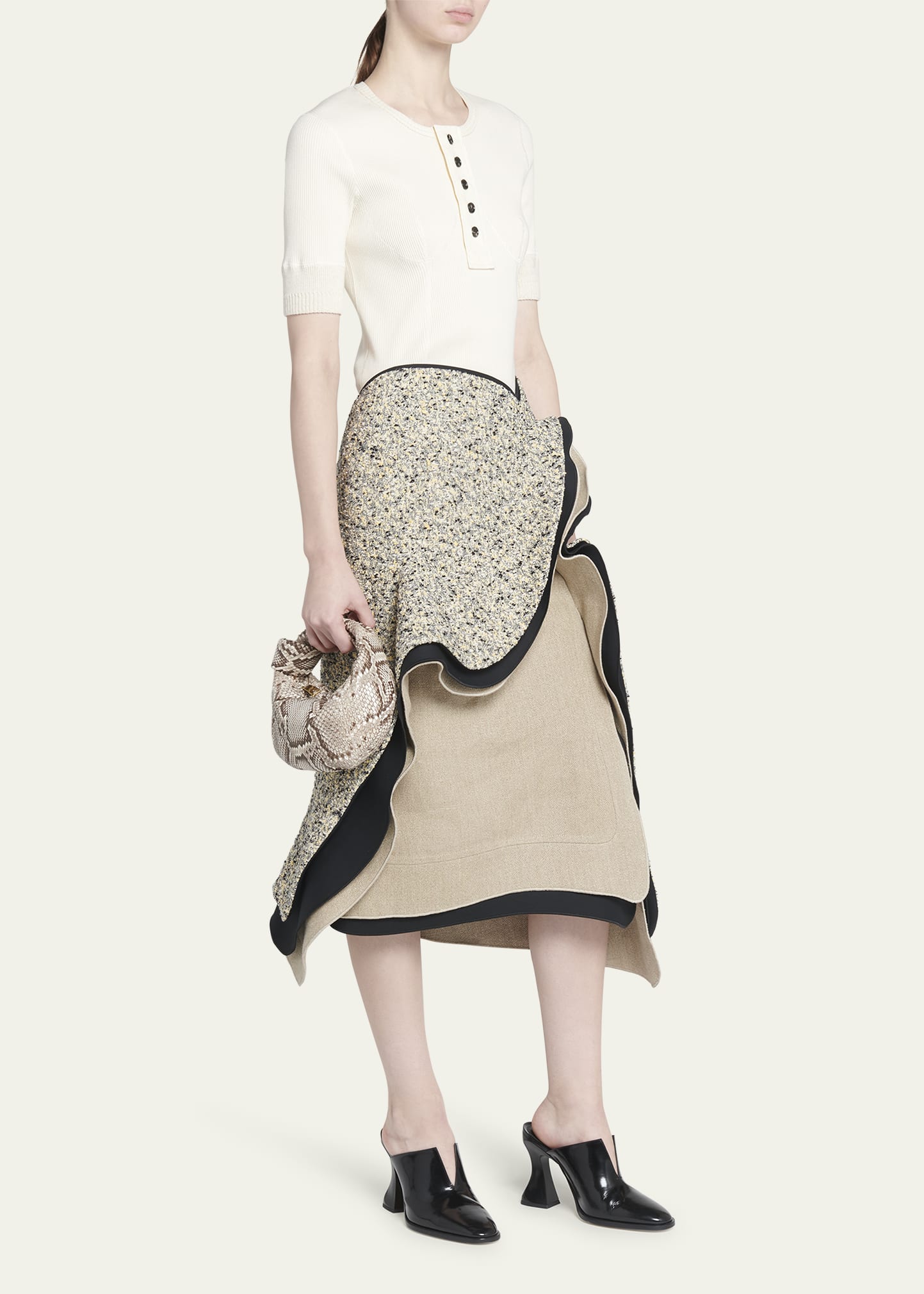 Bottega Veneta Mini Jodie Python Top-Handle Bag - Bergdorf Goodman