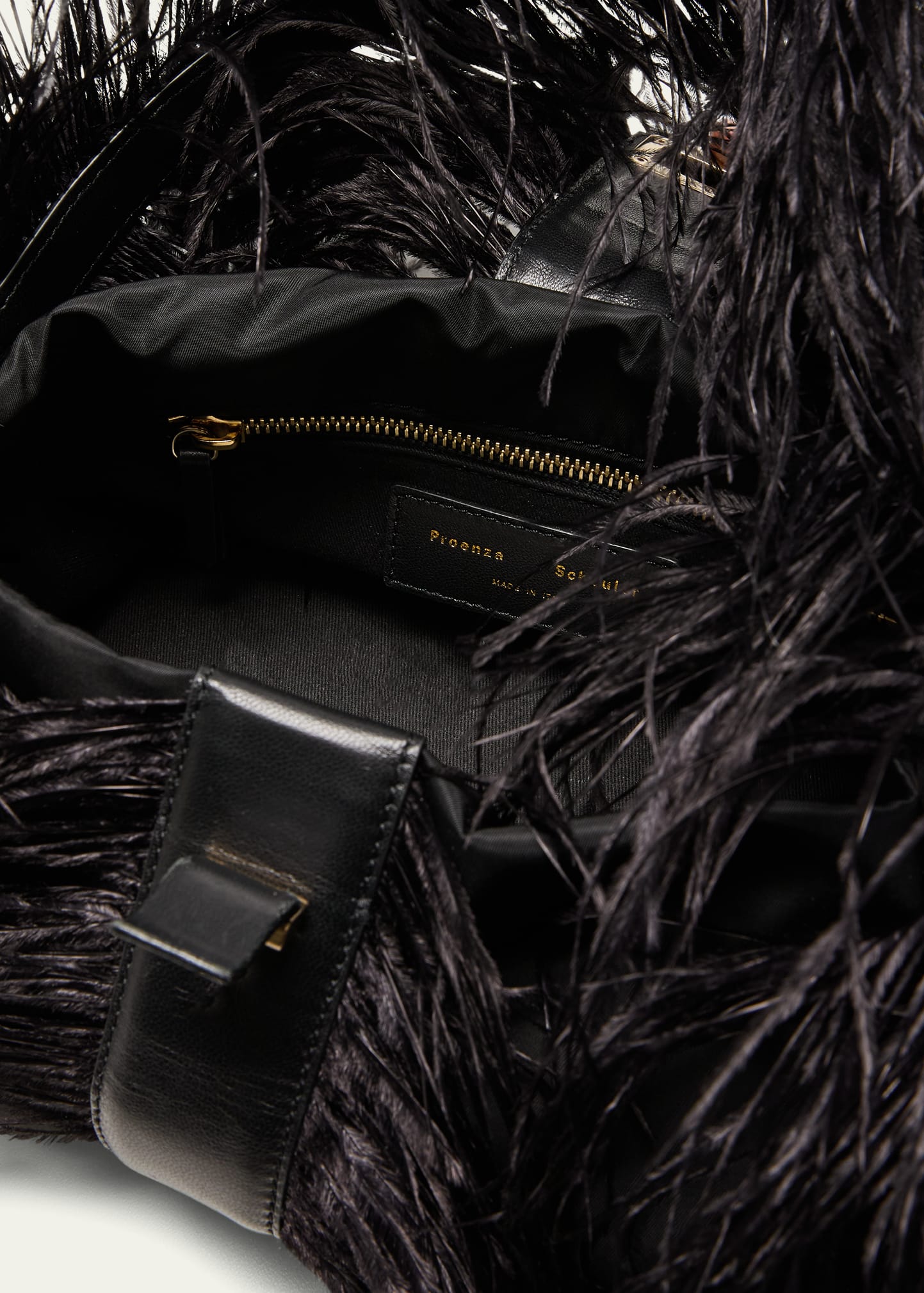 Proenza Schouler Park Ostrich Feather Shoulder Bag - Bergdorf Goodman