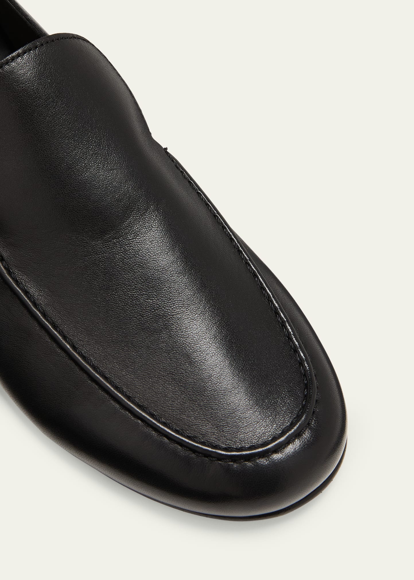 THE ROW Colette Leather Slip-On Loafers - Bergdorf Goodman