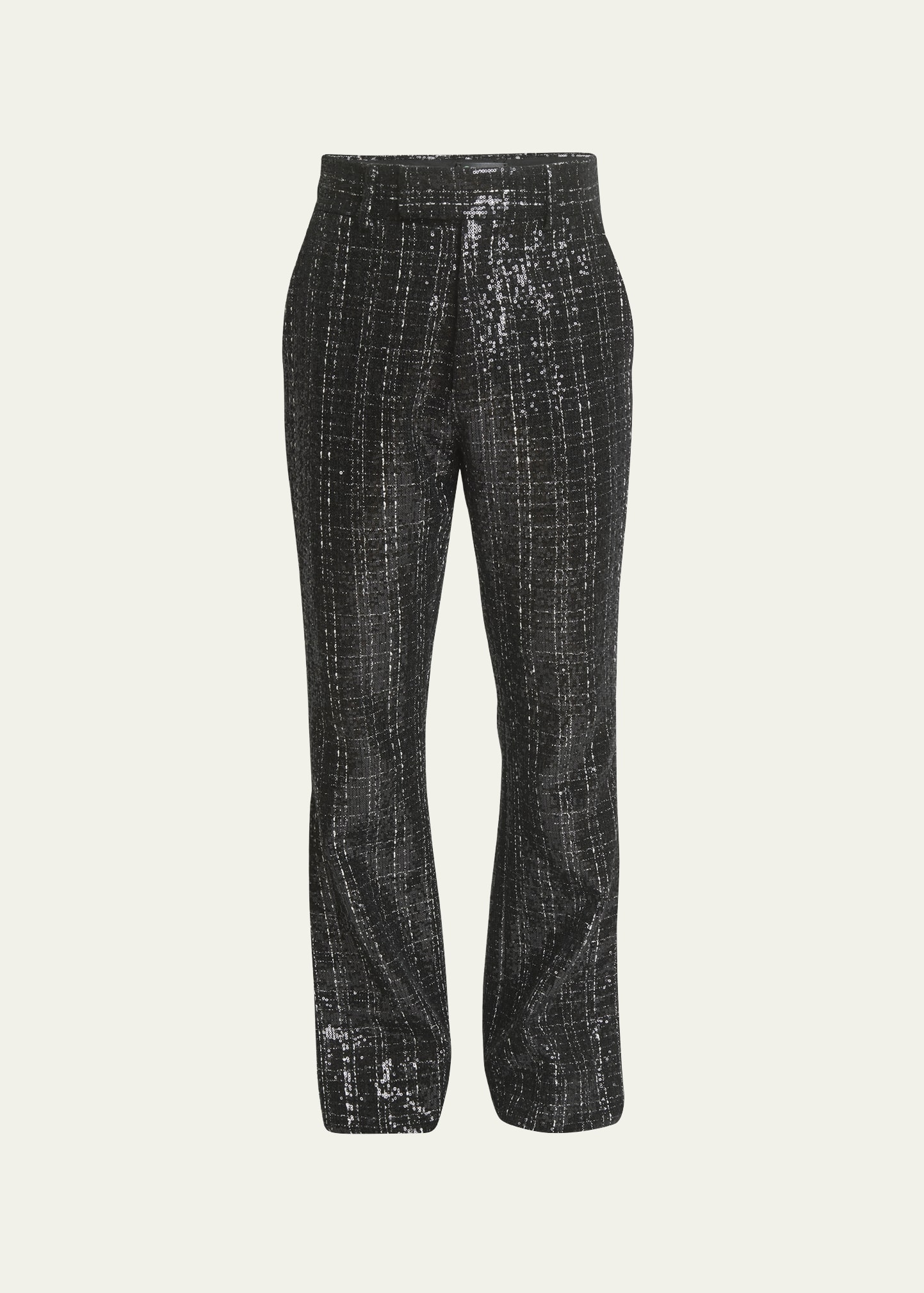 Amiri Men's Sequined Boucle Kick Flare Pants - Bergdorf Goodman