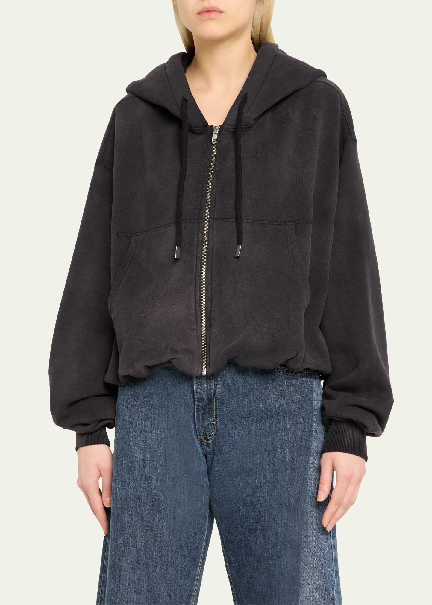 R13 Zip-Front Balloon Hoodie - Bergdorf Goodman