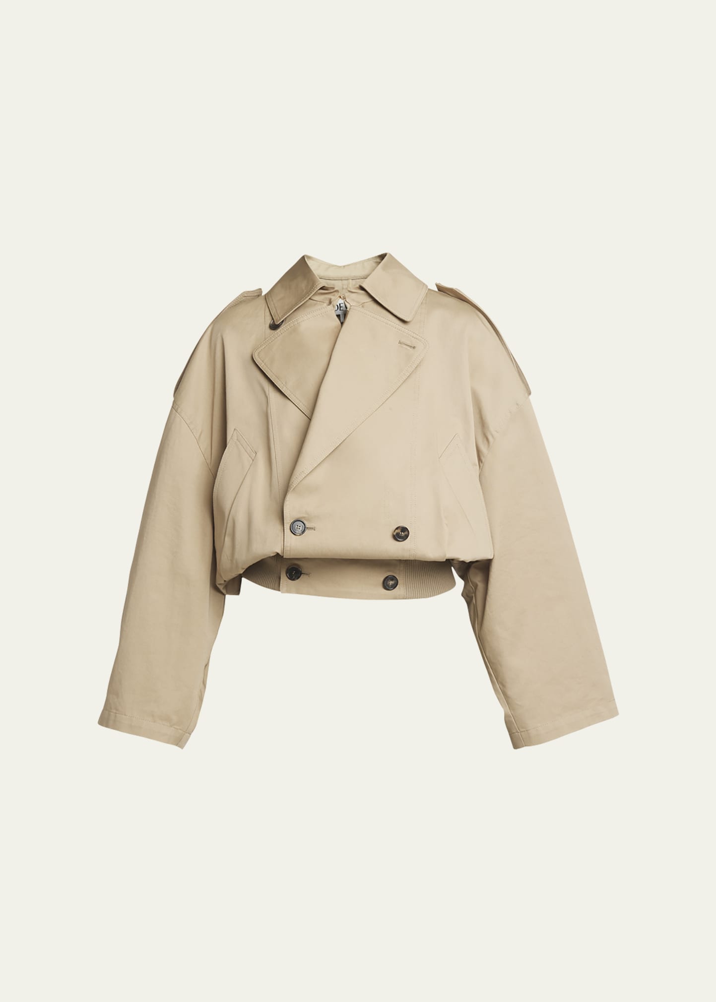 LOEWE Trench Cotton-Blend Coat | Saks Fifth Avenue