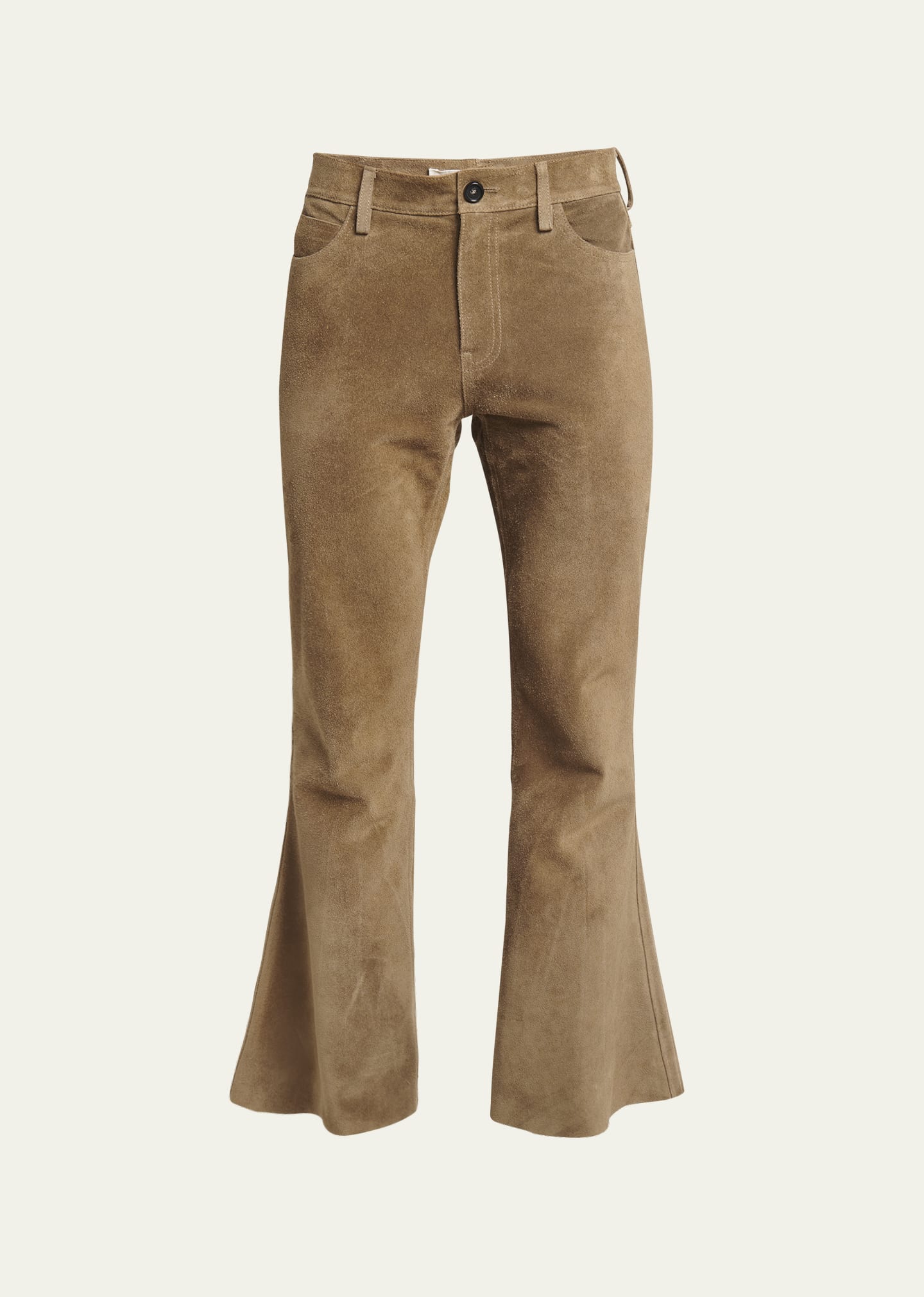 Marni Men's Suede 5-Pocket Flare Pants - Bergdorf Goodman