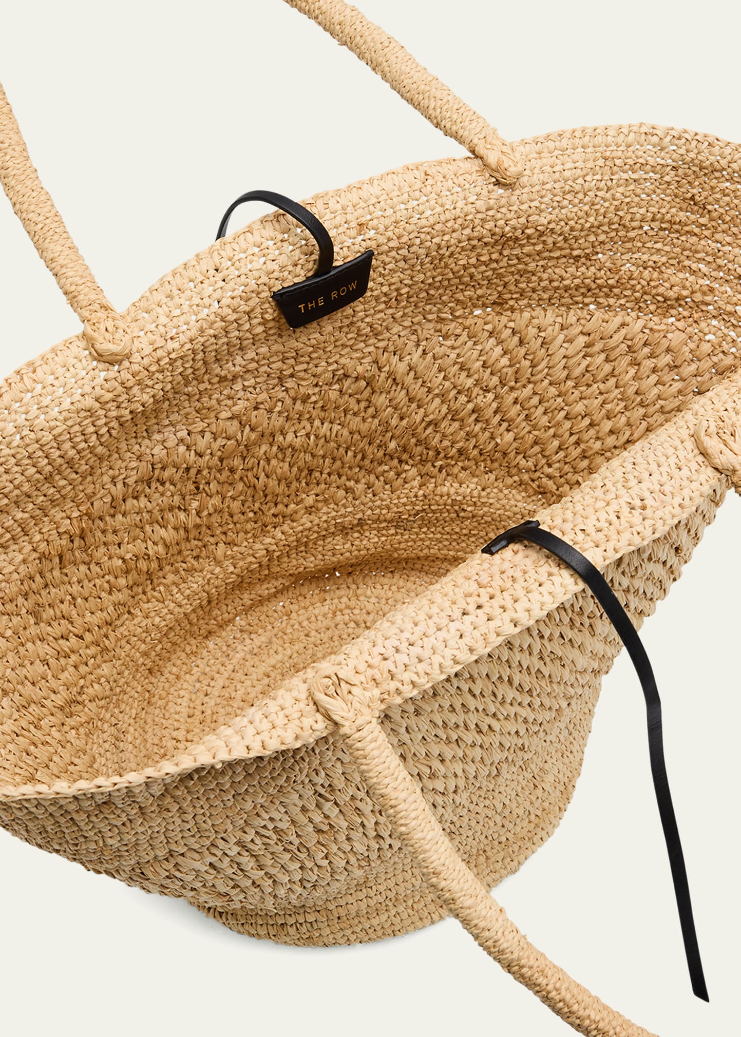 ciel超美品⭐︎ the row カゴバッグEMILIE Emilie Small raffia basket bag in neutrals - The Row | Mytheresa