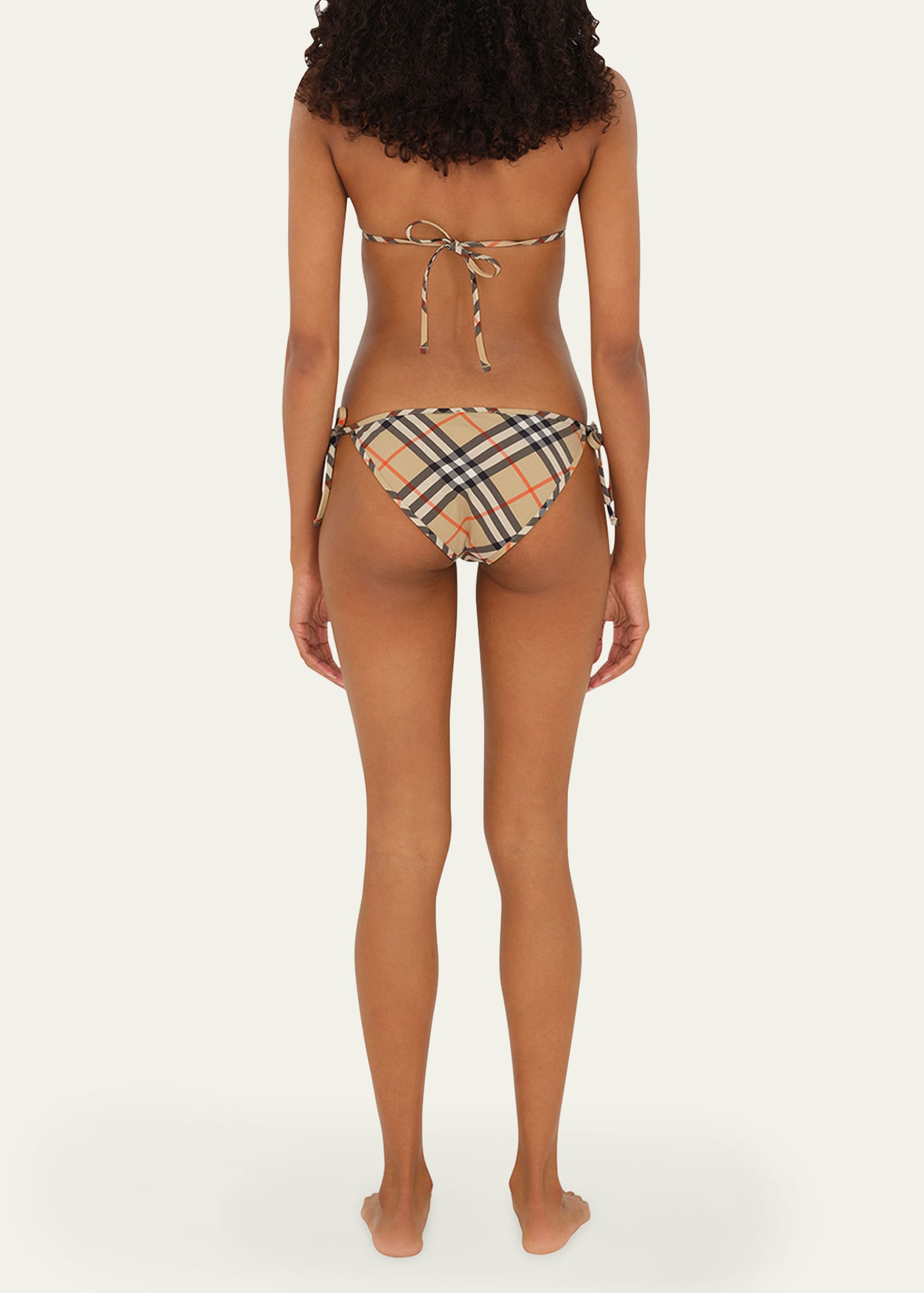 Burberry Signature Check Triangle Bikini Top - Bergdorf Goodman