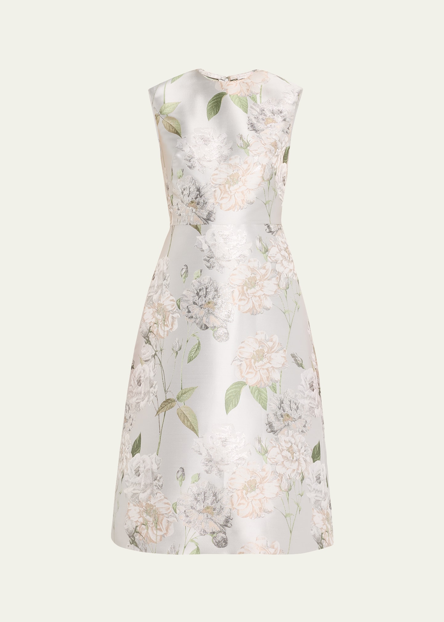Reem Acra Floral Jacquard Sheath Dress