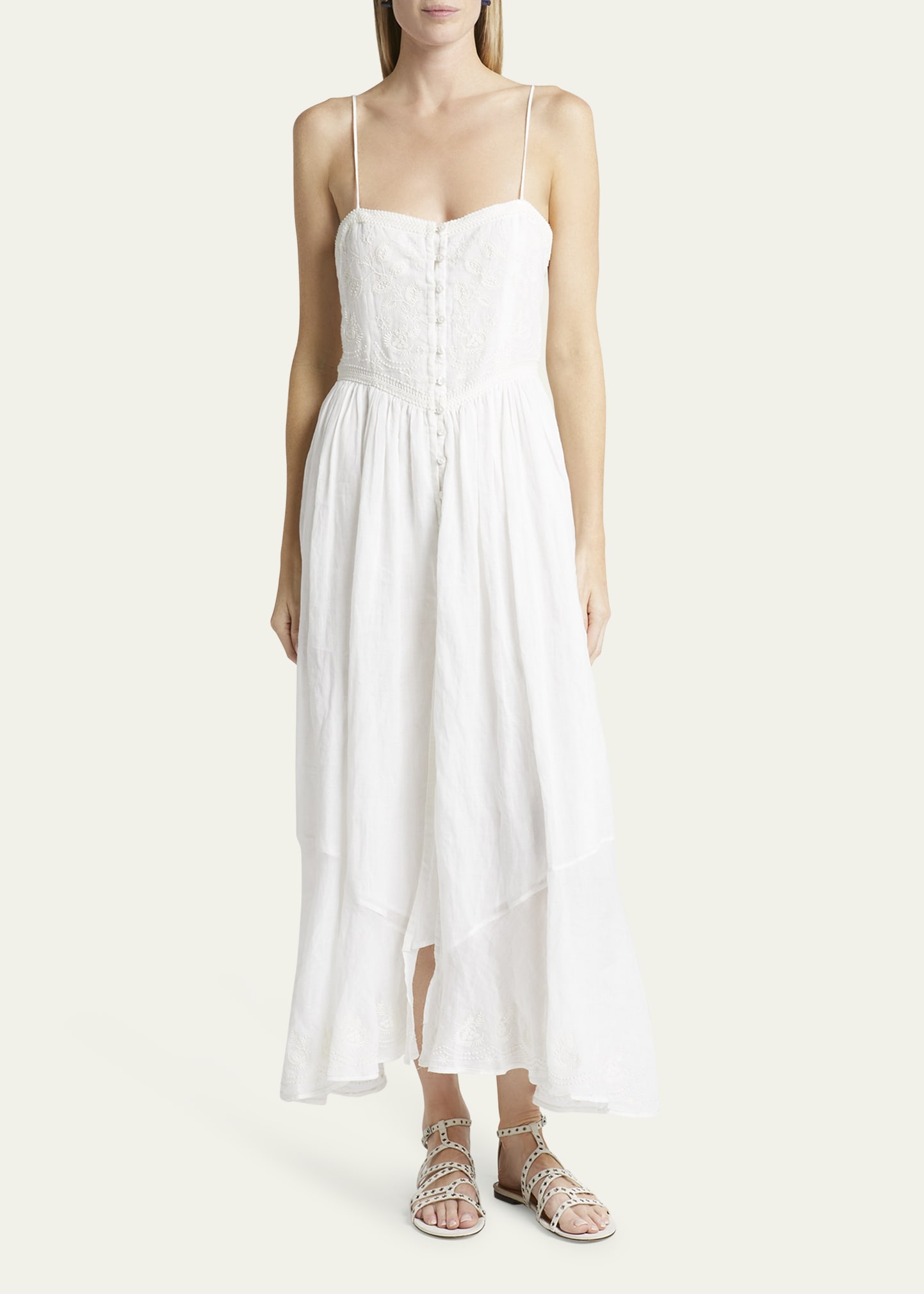 light blue straight neck maxi dress Baltic Born Womens McKay Maxi Dress | Light Blue
