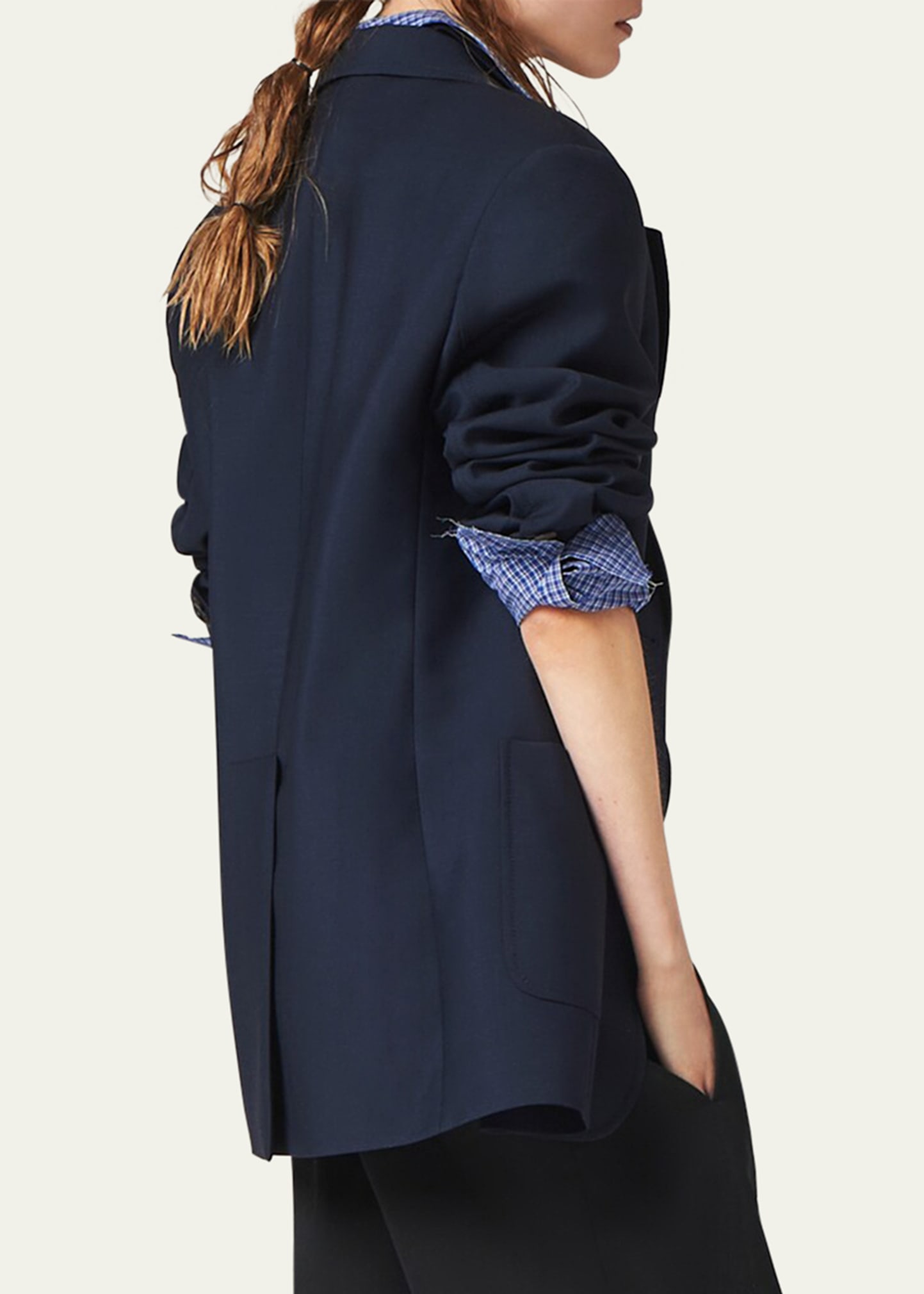 【送料&関税込】Miu Miu Black Tweed Blazer Miu Miu Black Tweed Blazer | italist
