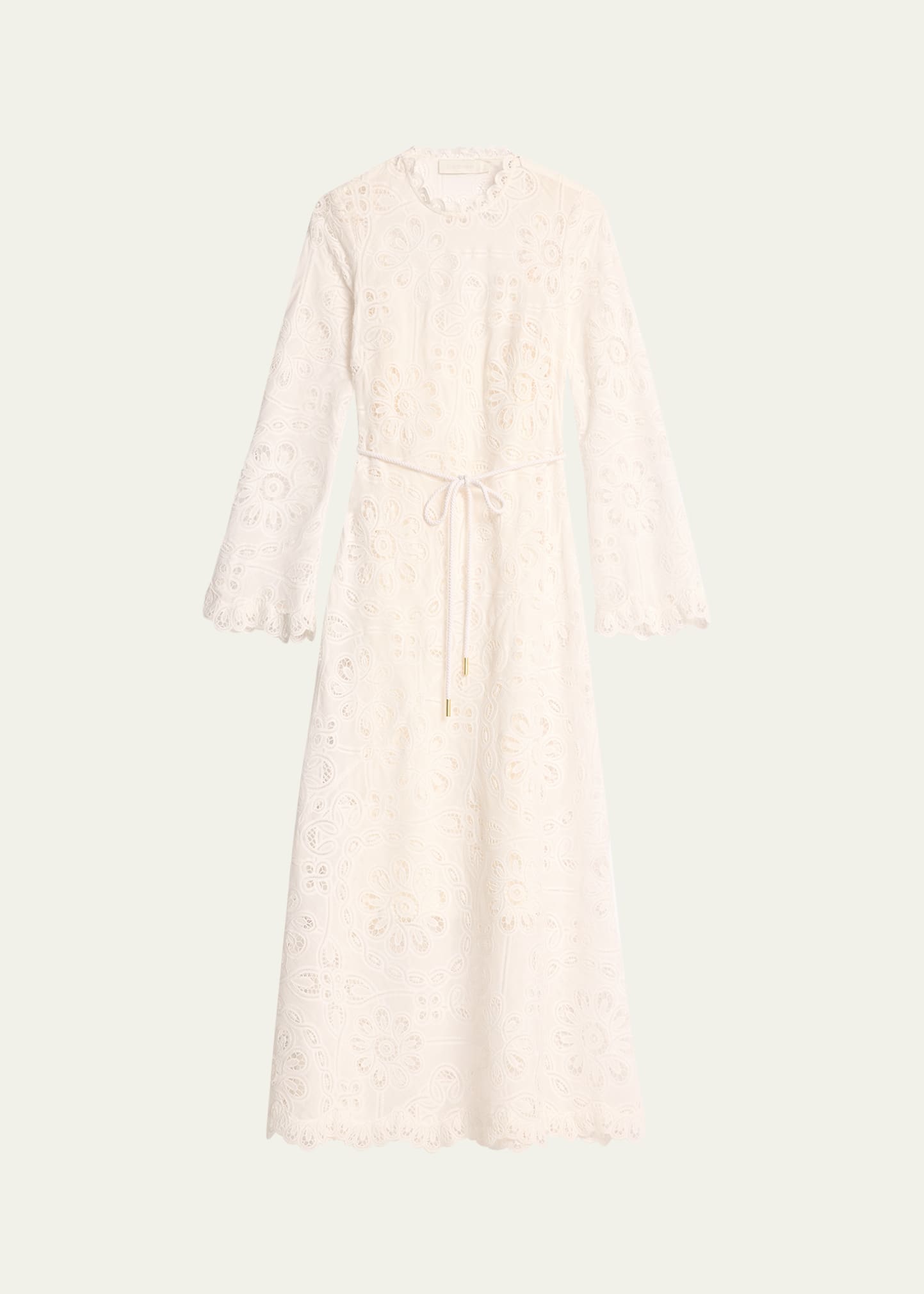 Zimmermann Ottie Embroidered Long Dress - Bergdorf Goodman