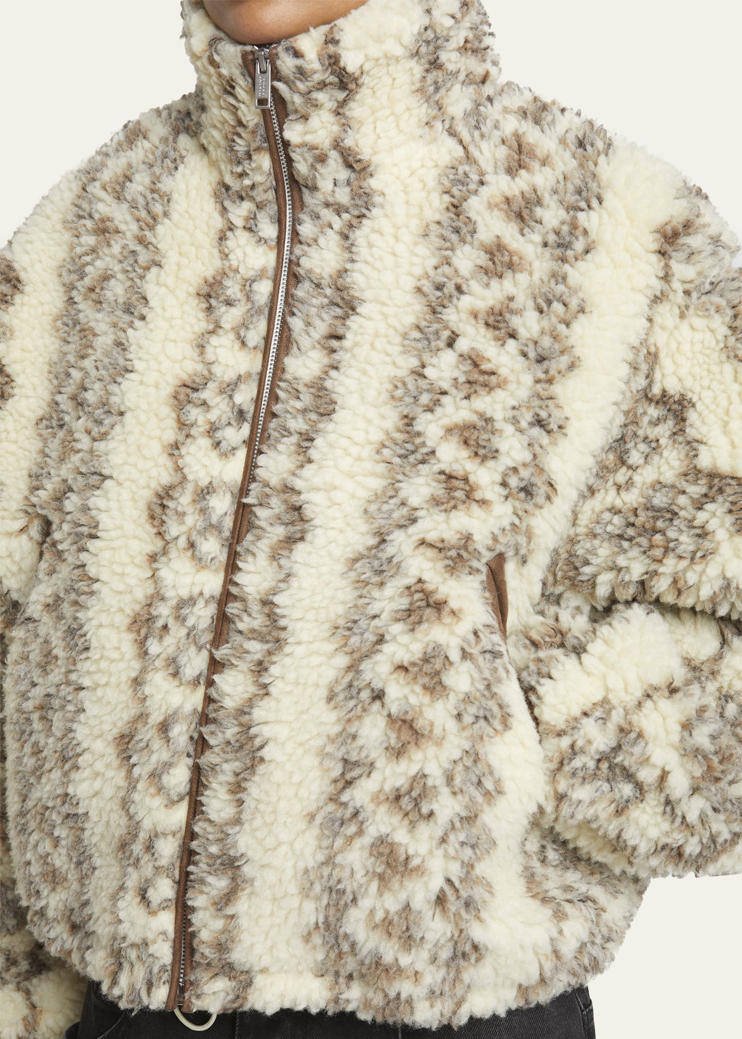 Etoile Isabel Marant Mackensy Fuzzy Zip-Front Jacket - Bergdorf