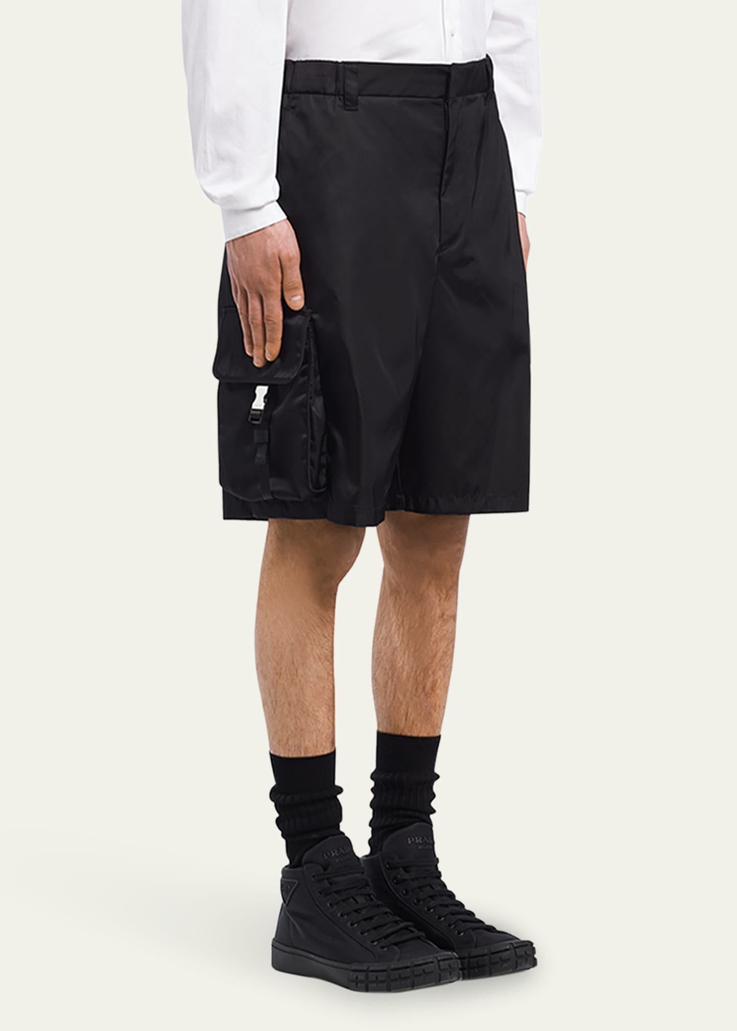 Prada Men's Re-Nylon Shorts - Bergdorf Goodman