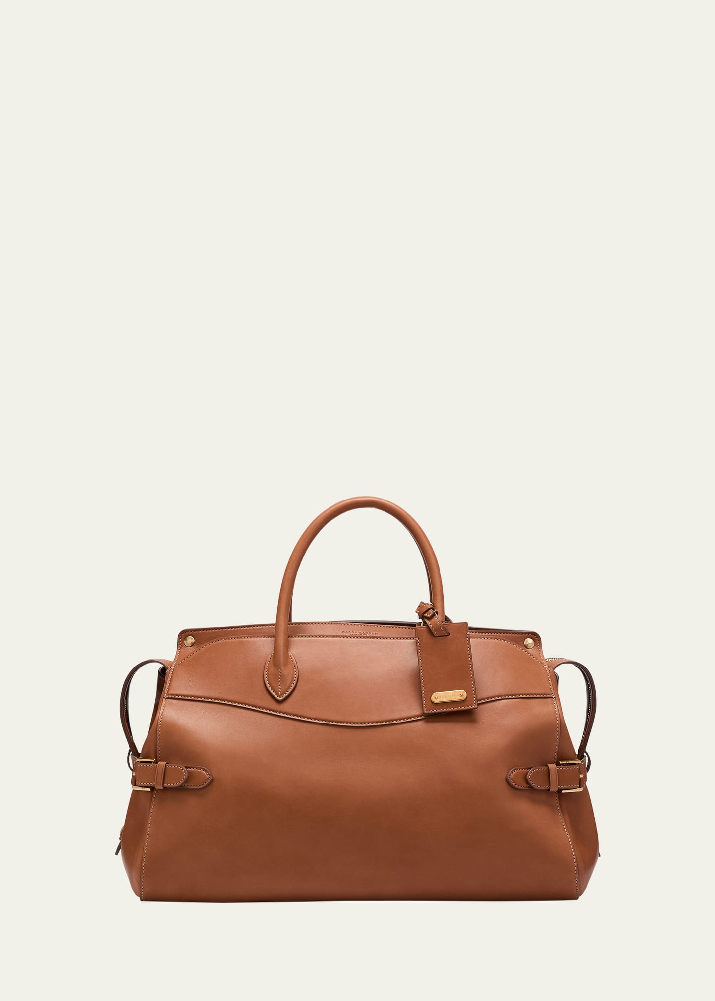 Ralph Lauren Purple Label Men s Bedford Canvas and Calfskin Bowler Bag Bergdorf Goodman