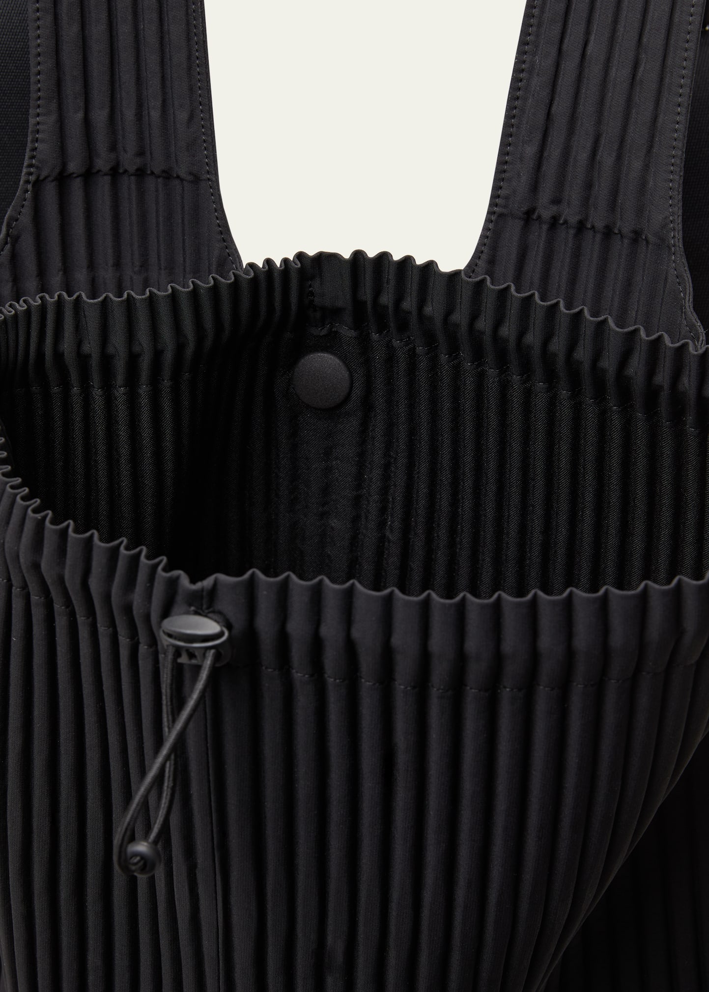 Homme Plisse Issey Miyake Men's Pleated Drawstring Backpack