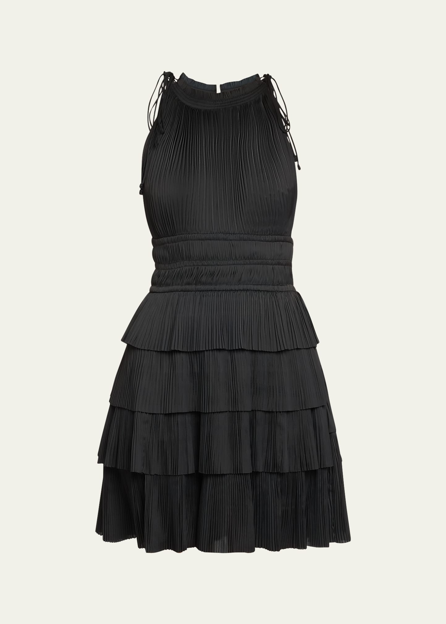 Ulla Johnson Cecily Tiered Plisse Mini Dress Bergdorf Goodman