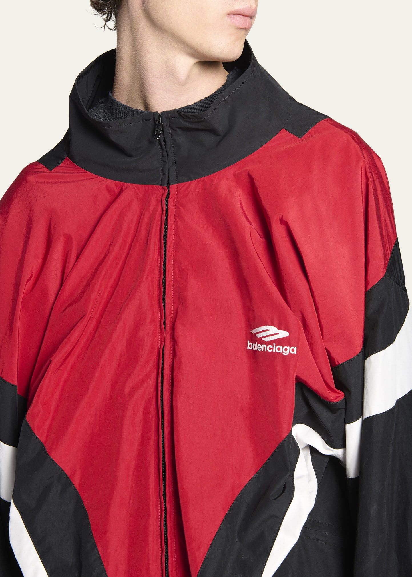 Balenciaga Men's Oversized Tracksuit Jacket - Bergdorf Goodman