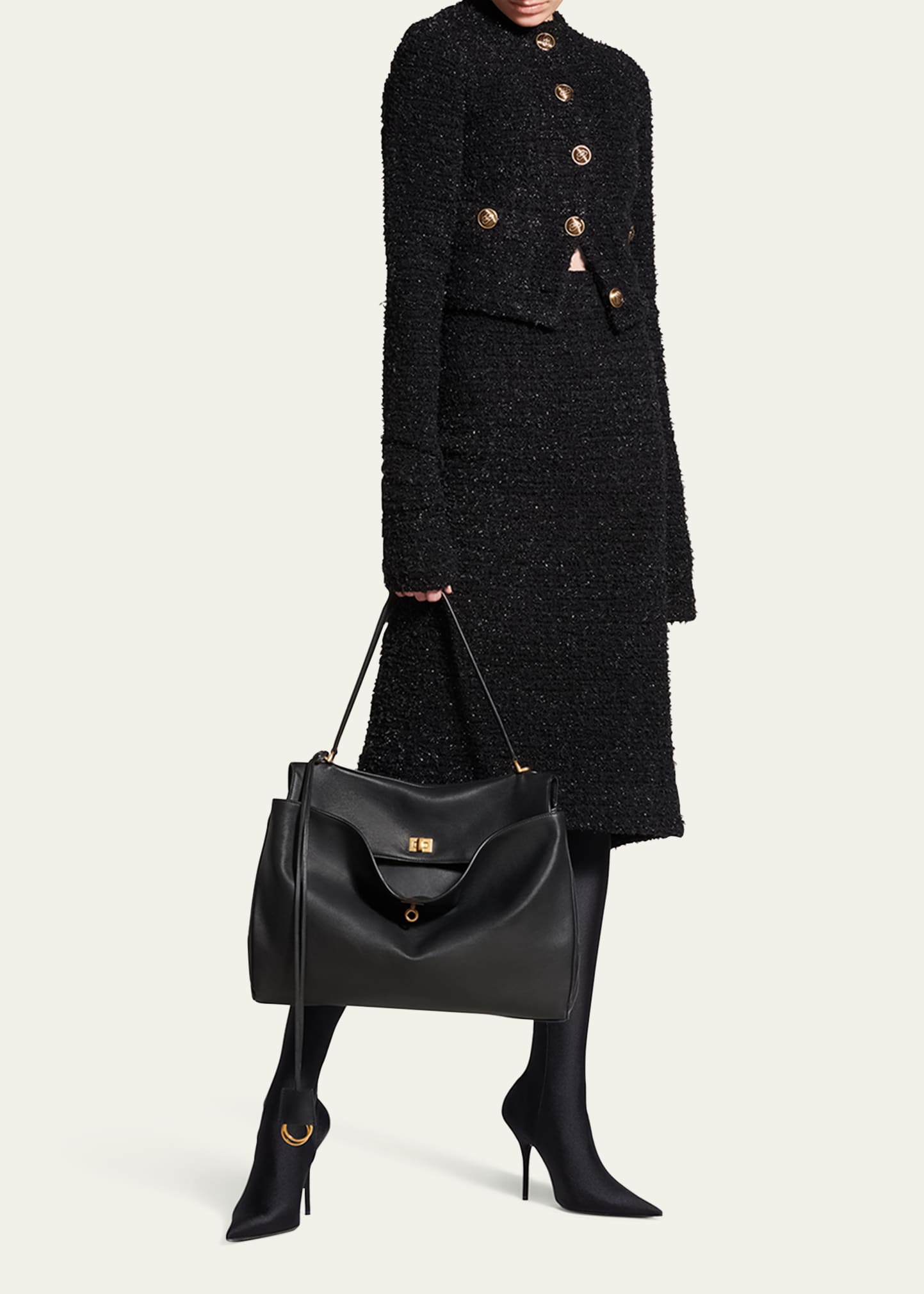 【Balenciaga】 Rodeo Handle L Top Bag 関税送料込み Balenciaga X Lamborghini Rodeo Large Top Handle Bag in Black