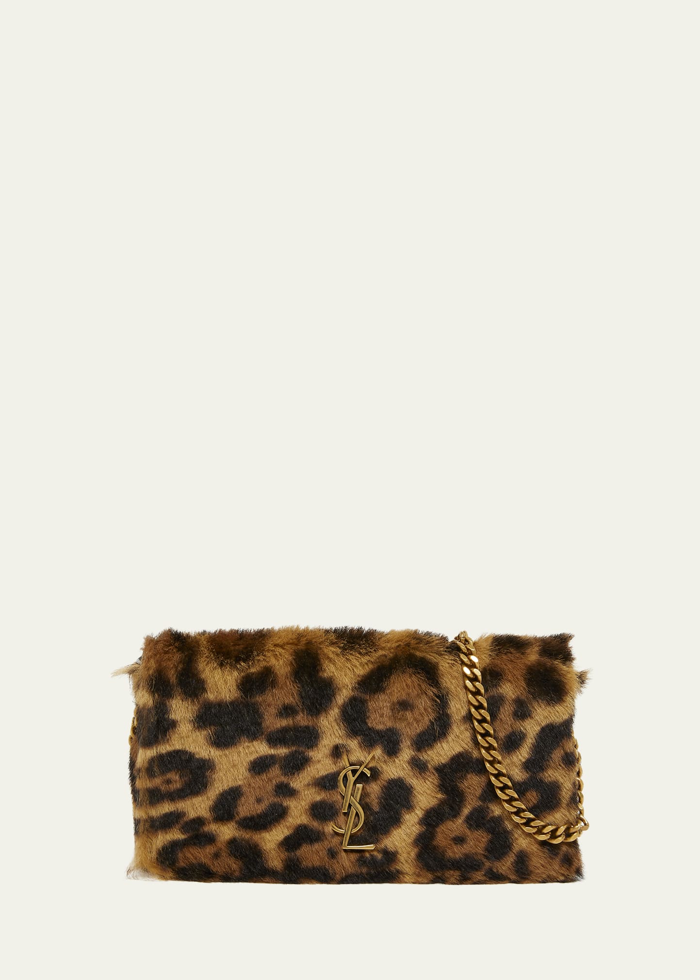 ysl Saint Laurent Kate 99 Mini YSL Leopard Shoulder Bag in Pony