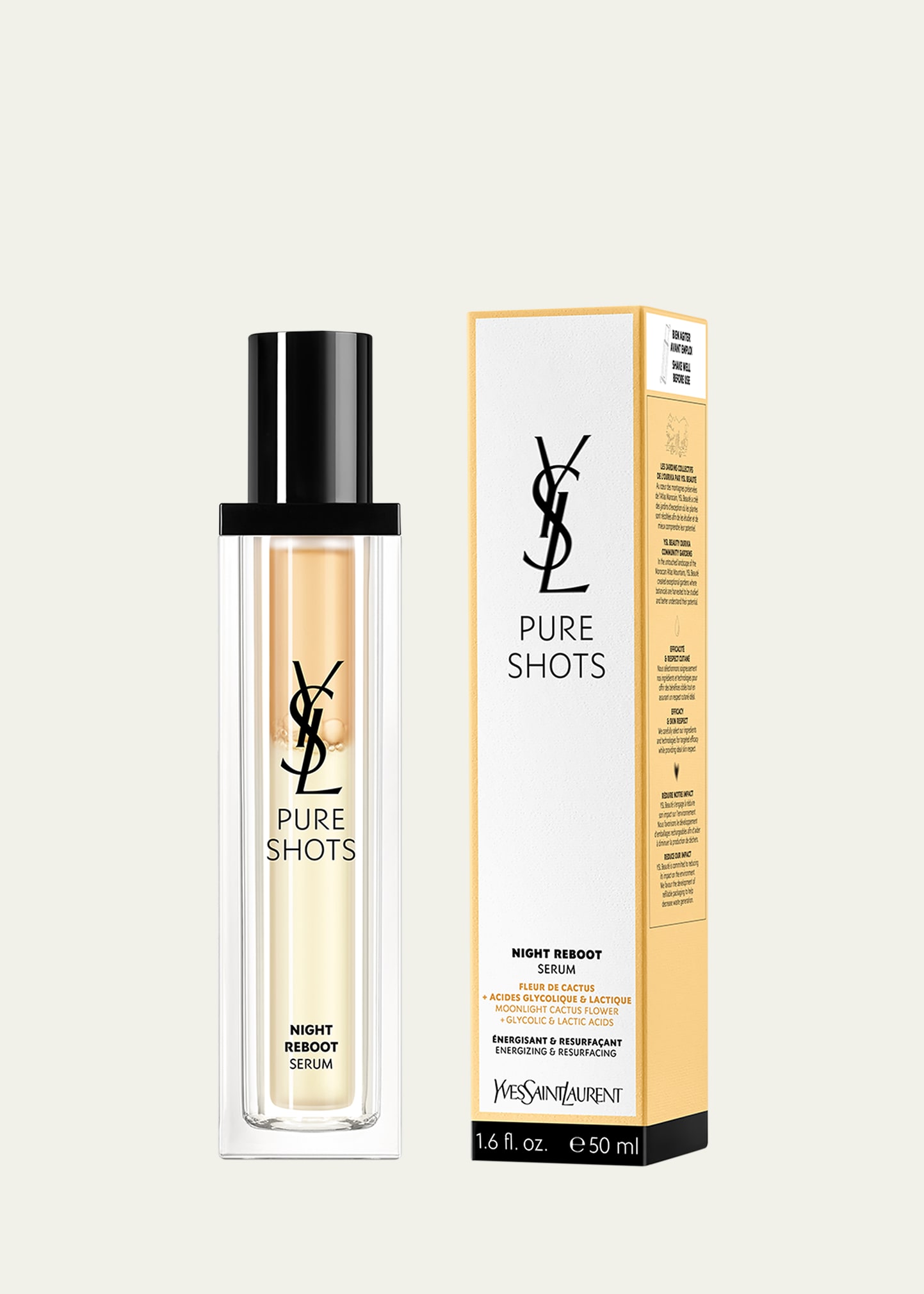 美容液 YSL PURE SHOTS NIGHT REBOOT SERUM 50ml YSL Pure Shots Night Reboot Serum 50ml 【公式通販】