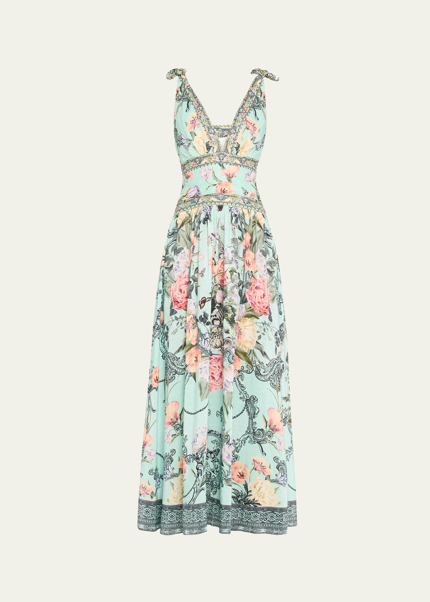 Camilladress One Shoulder Slit Ruffle Mesh Maxi Dress
