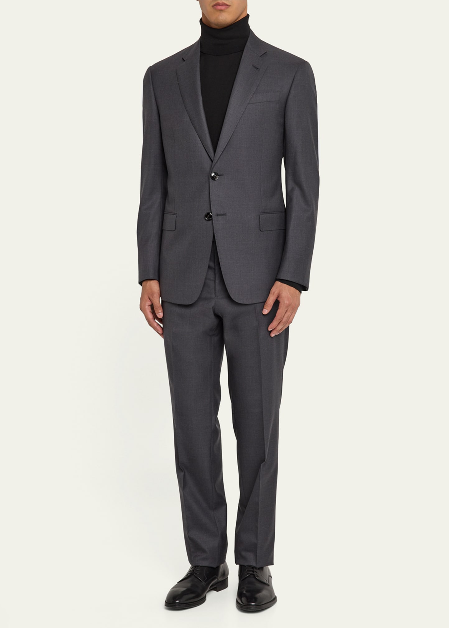 Giorgio Armani Mne's Basic Wool Two-Piece Suit - Bergdorf Goodman