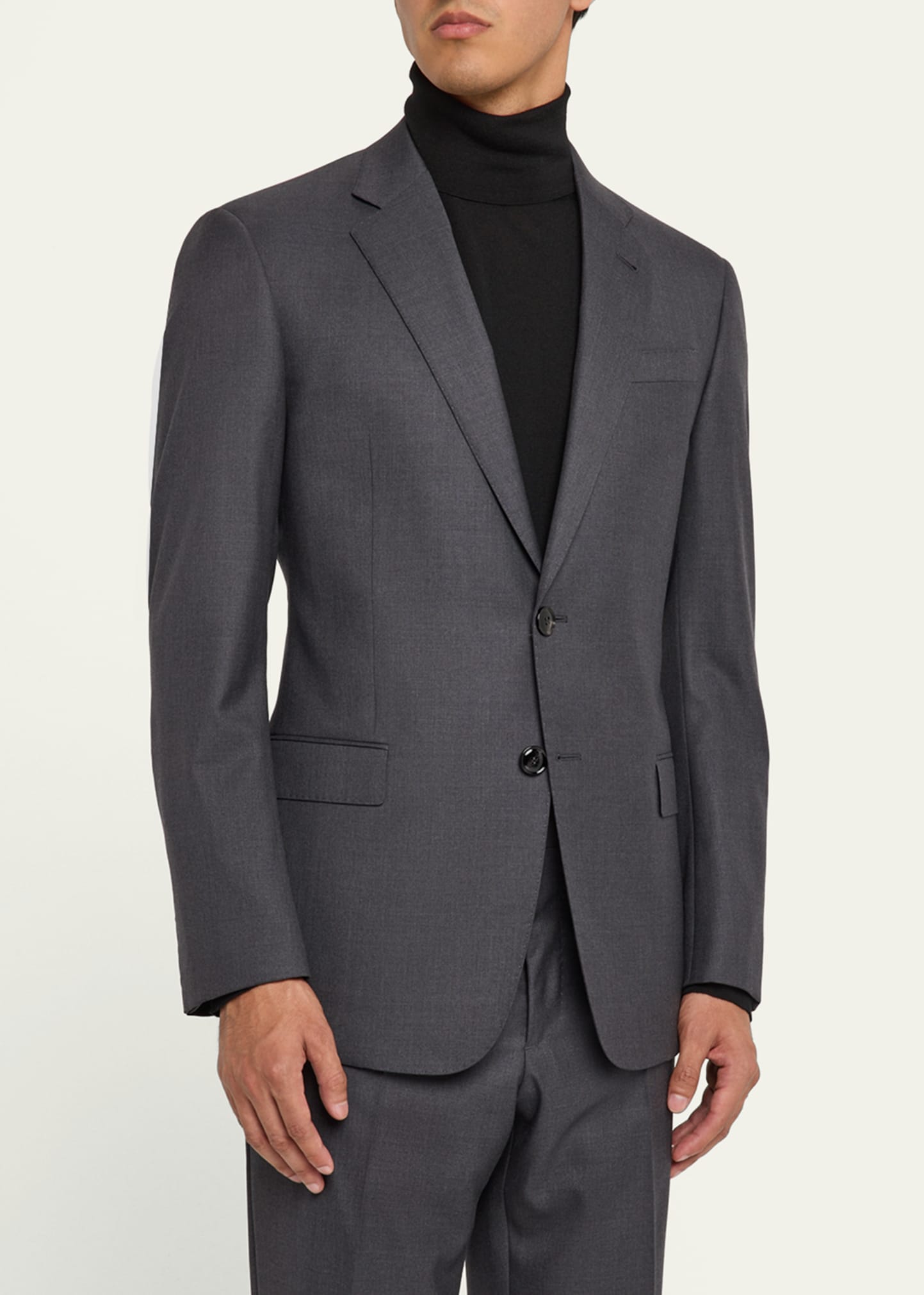 Giorgio Armani Mne's Basic Wool Two-Piece Suit - Bergdorf Goodman