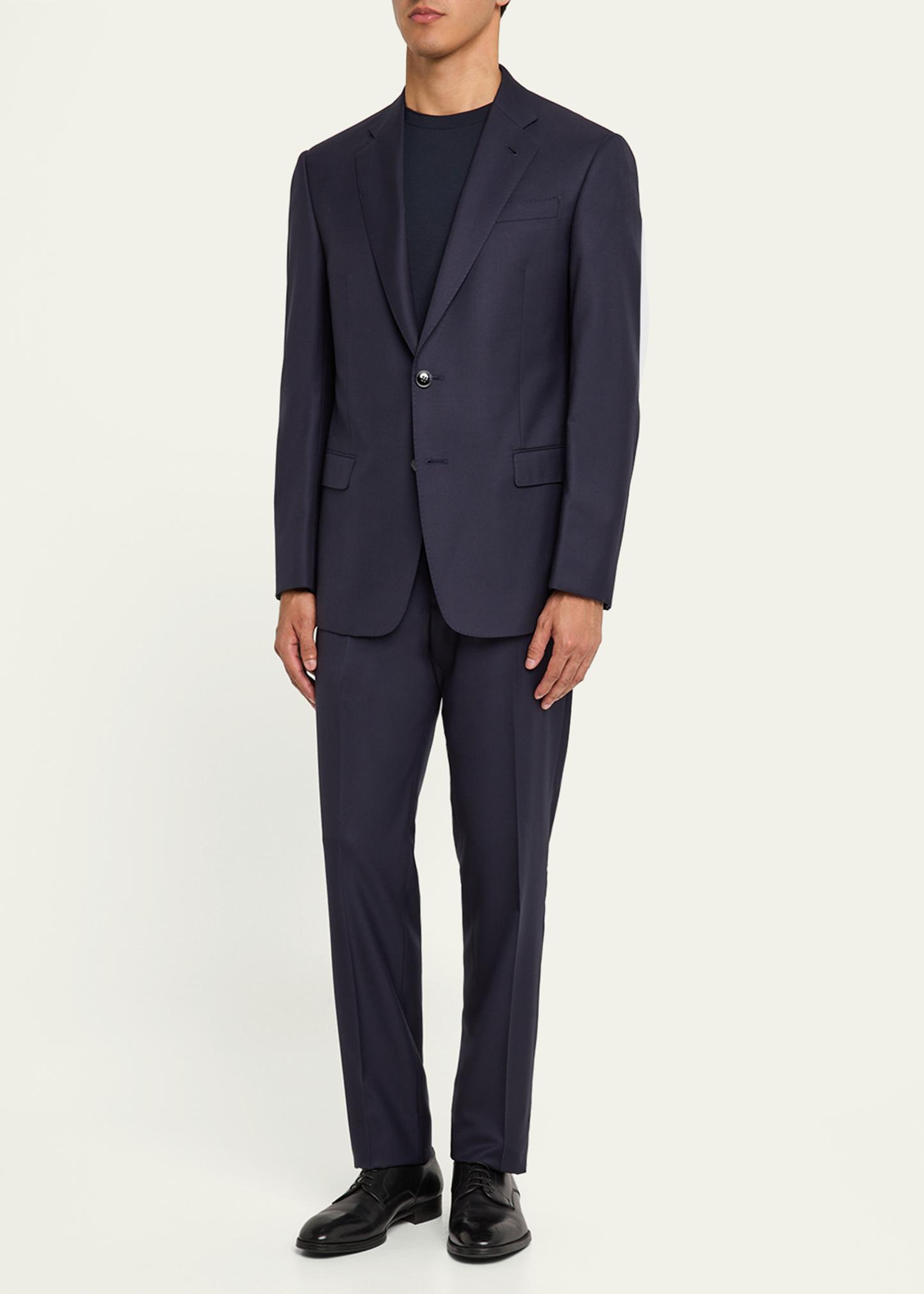 Giorgio Armani Men's Solid Wool Suit - Bergdorf Goodman