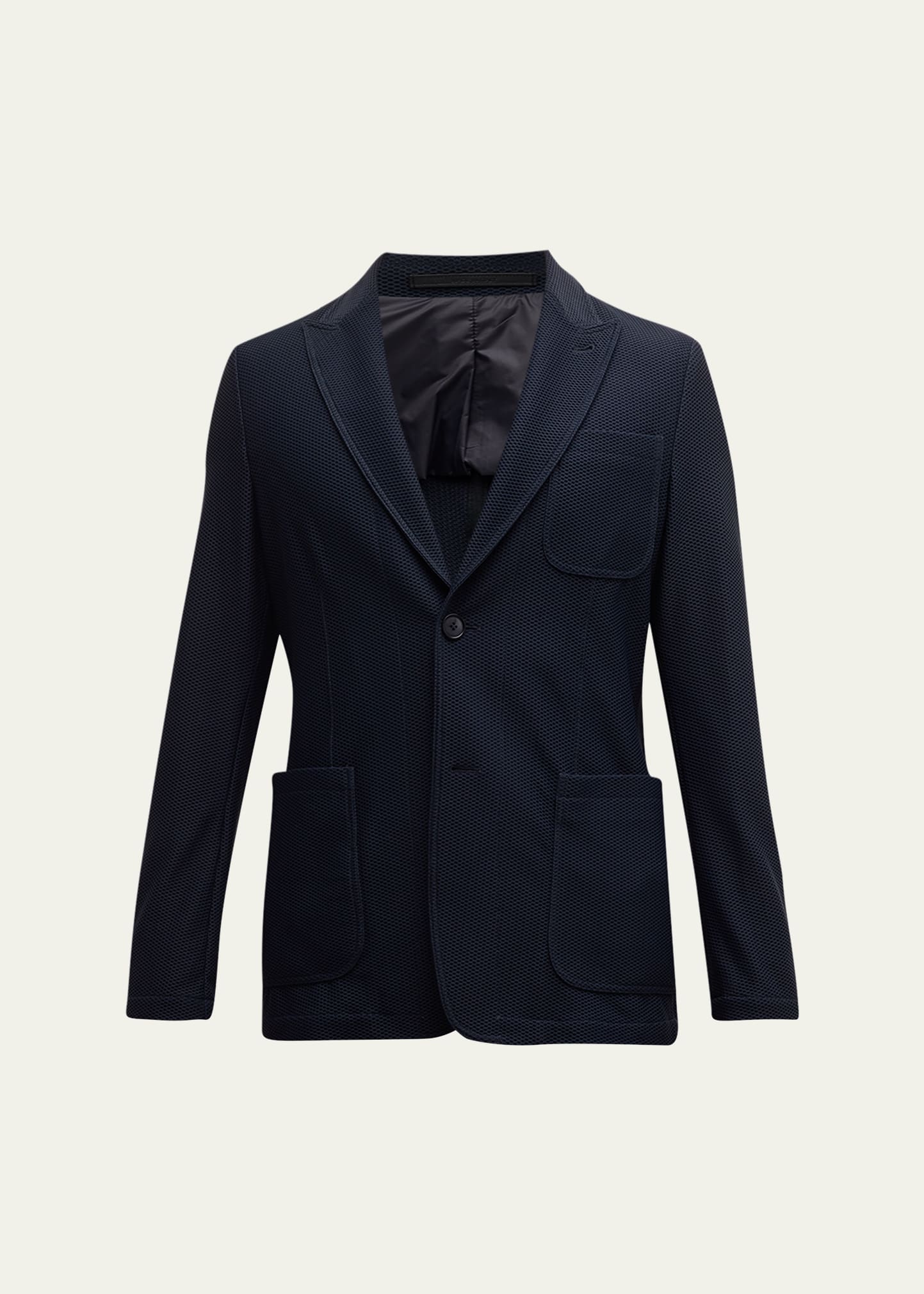 美品 GIORGIO ARMANI セットアップスーツ 比翼サイズ40*XC14 Giorgio Armani Men's Single-Breasted Rice Stitch Sport Coat