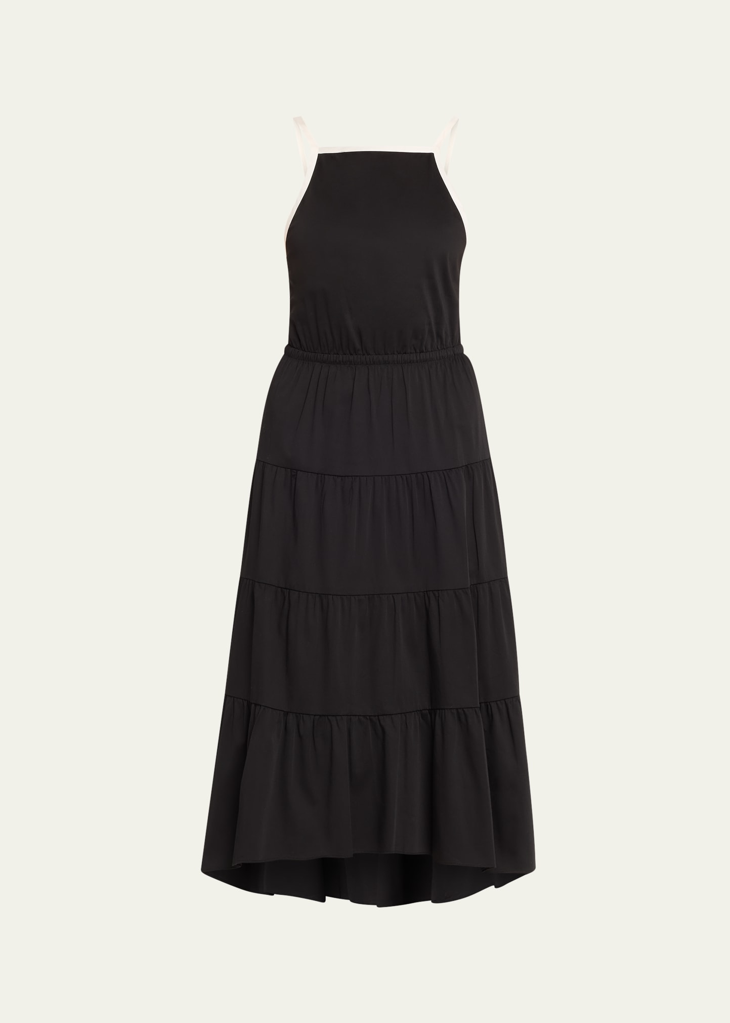 old navy black maxi dress Black Floral Ikat Smocked Maxi Dress – cloud9design main image 0