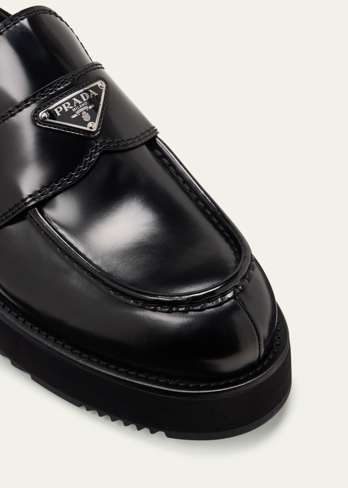 Prada Men's New Opposite Creeper Platform Loafers - Bergdorf Goodman