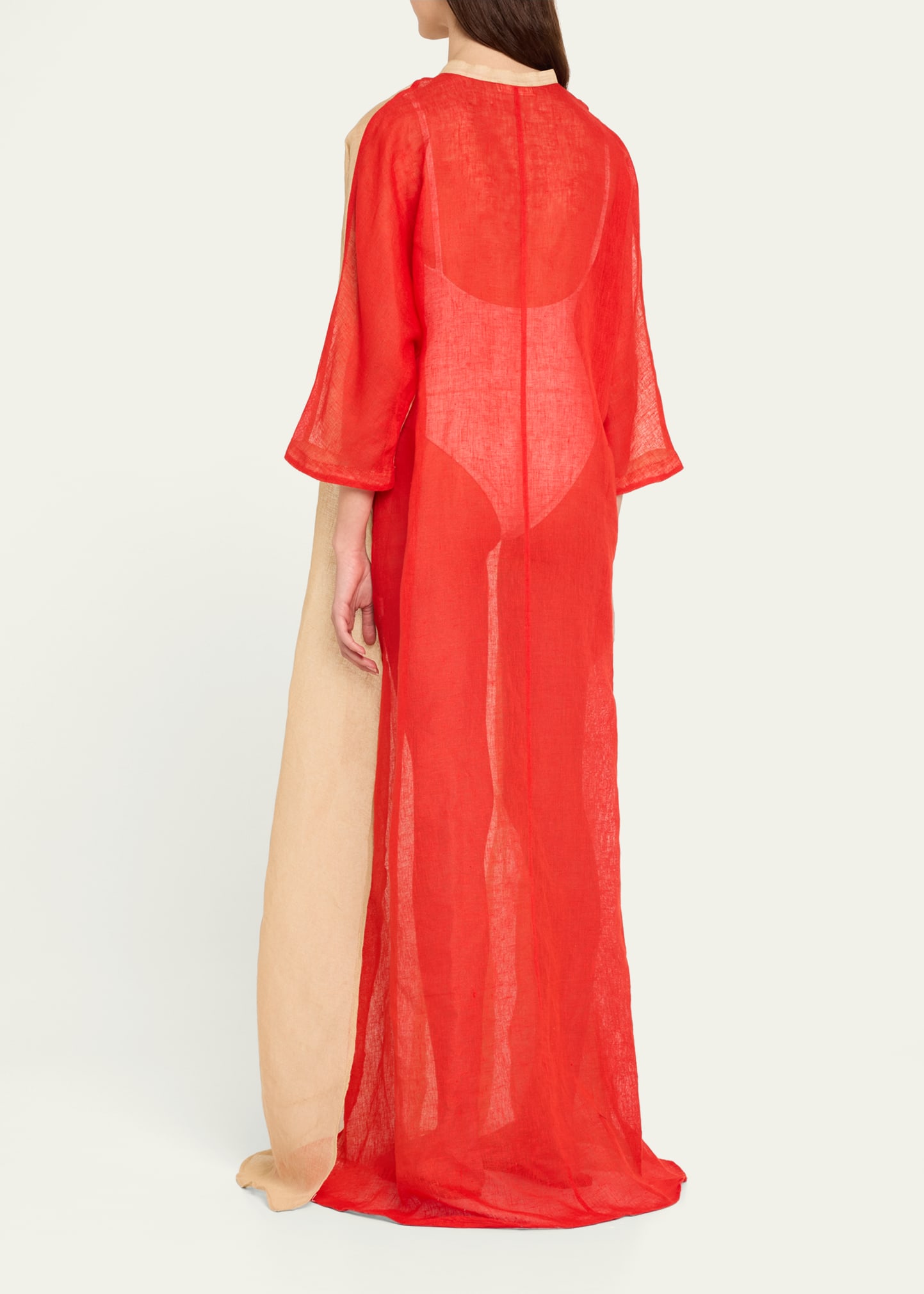 chinese dress ladies Mint Chiffon Rainier Caftan Gown main image 1