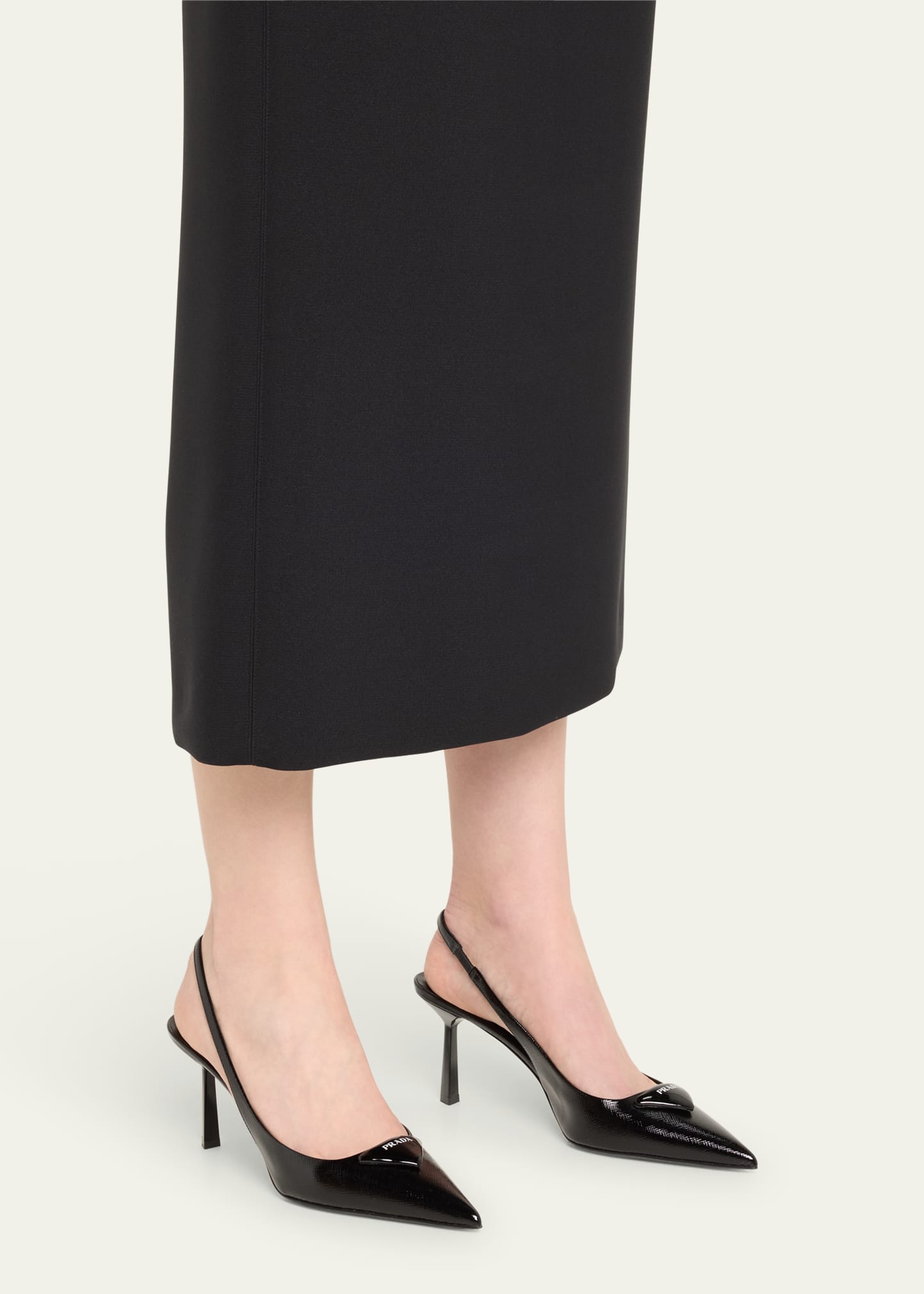 パンプス PRADA SLINGBACK SUEDE PUMPS Prada 75mm Mesh Slingback Pumps | Neutrals | FARFETCH