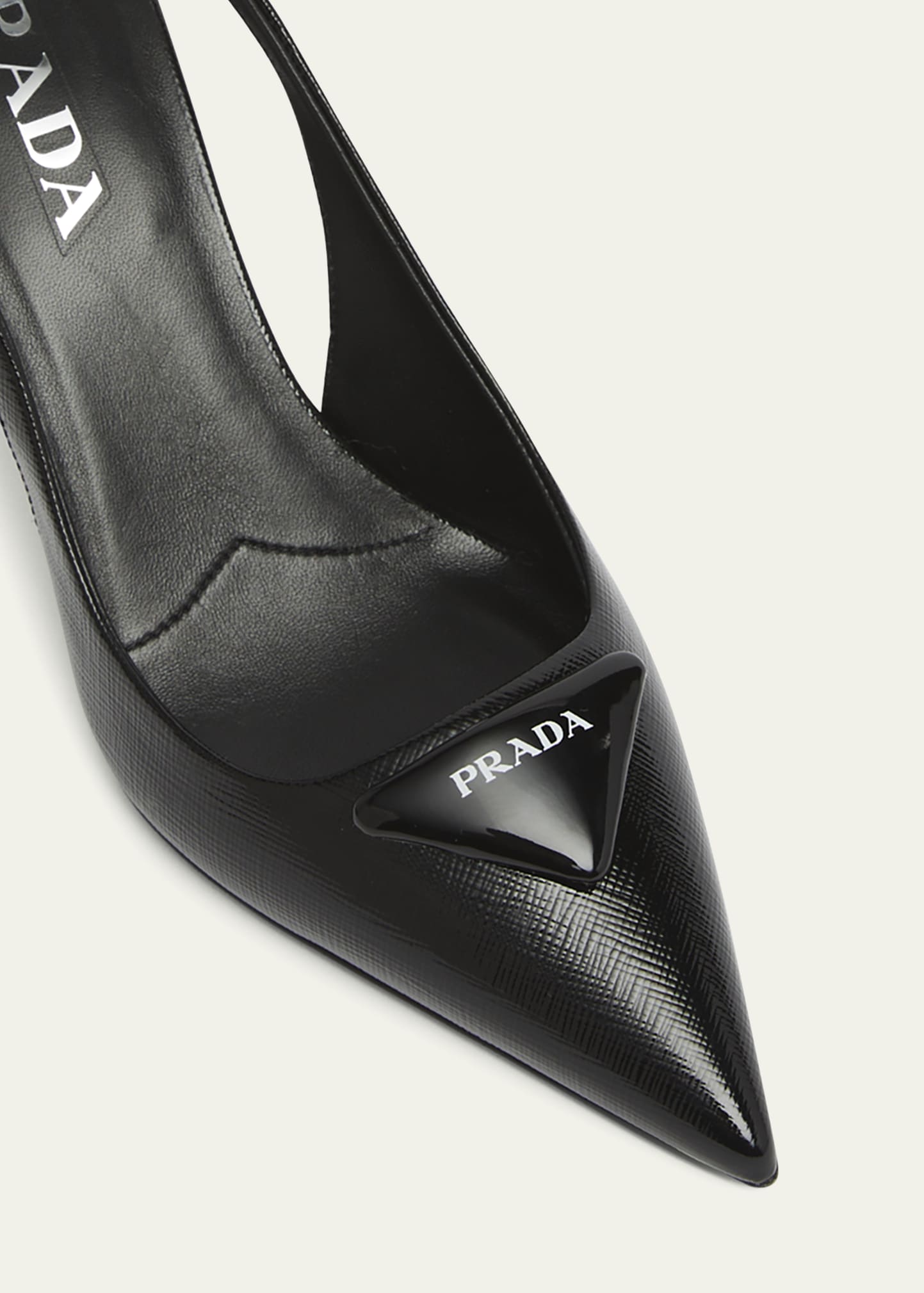 Prada Vernice Leather Slingback Pumps - Bergdorf Goodman