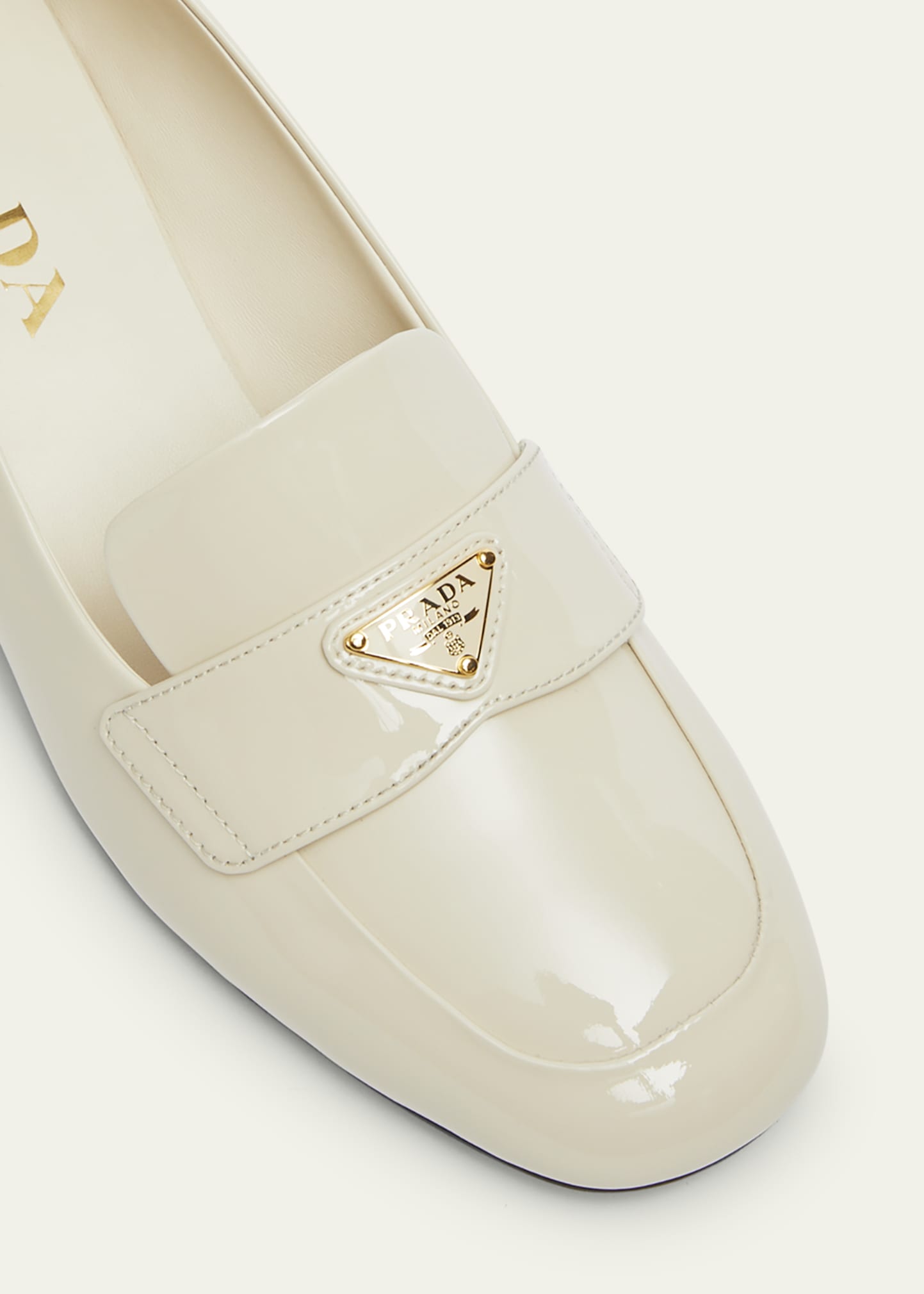 Prada Vernice Patent Loafer Pumps - Bergdorf Goodman