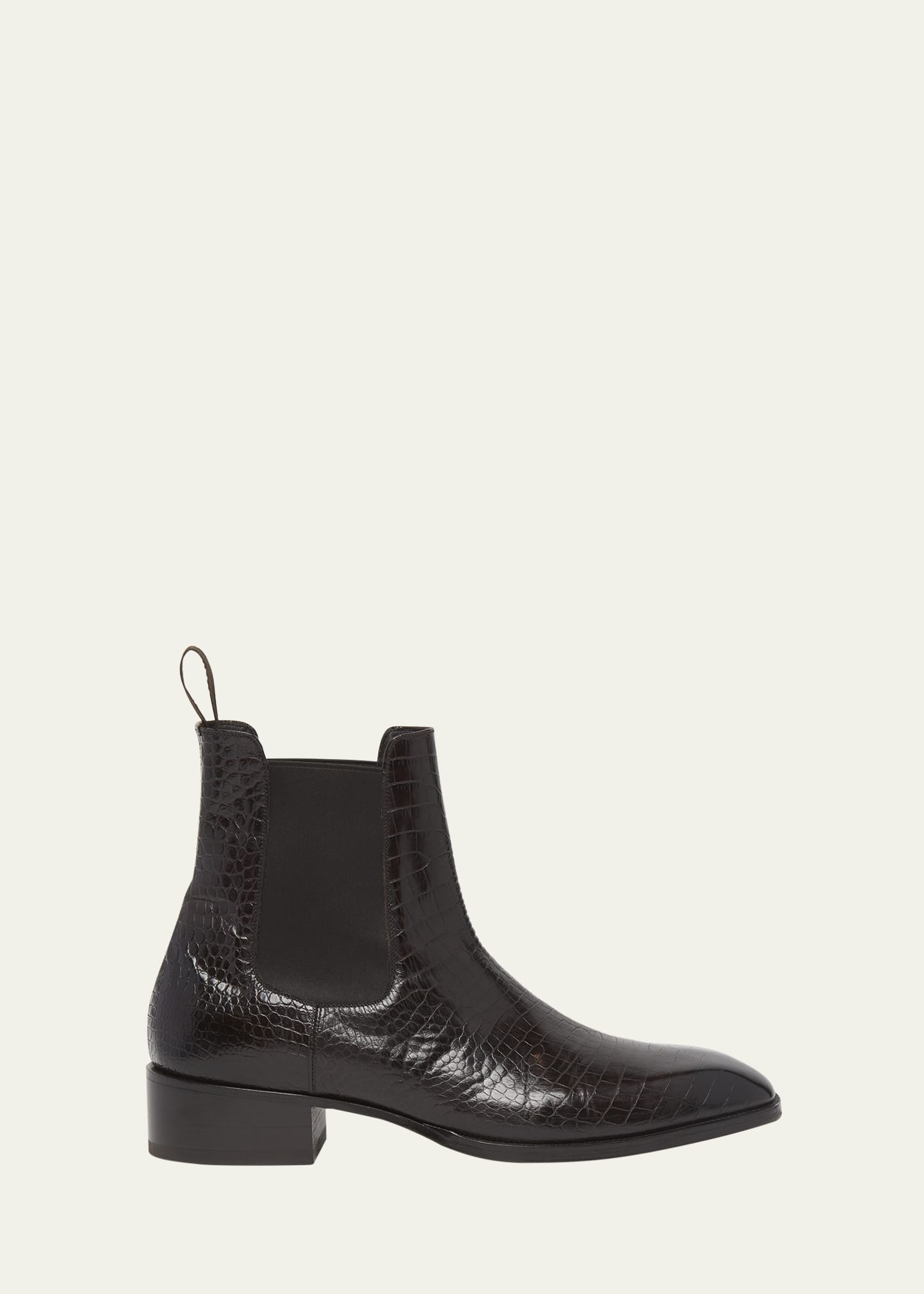 Croc print chelsea boots on sale