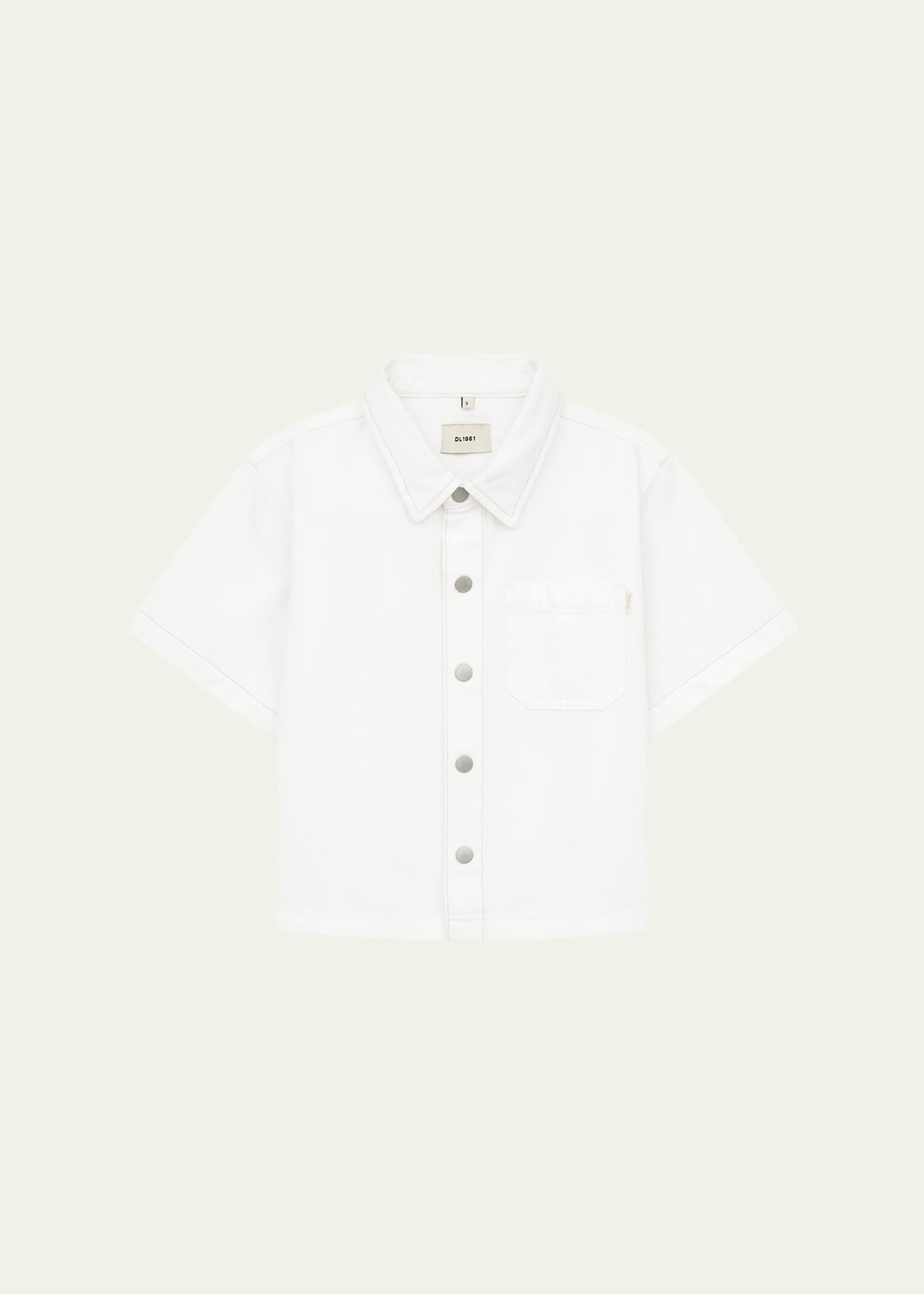 Dl1961 Premium Denim Boy's Ash Denim Button Down Shirt, Size S-Xl ...