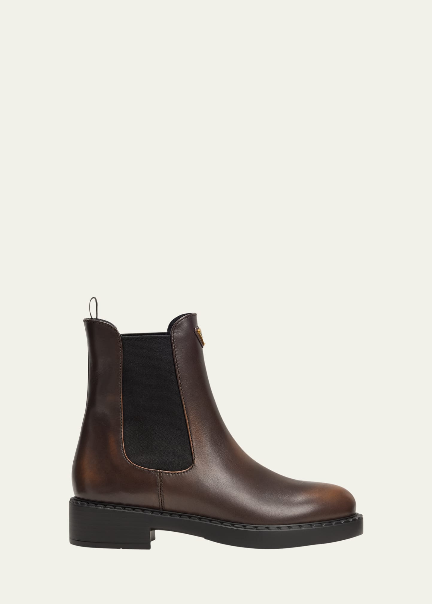 ショートブーツ・ブーティ Prada Brushed Leather Chelsea Boots 0400021556605_BLACK?wid=600&