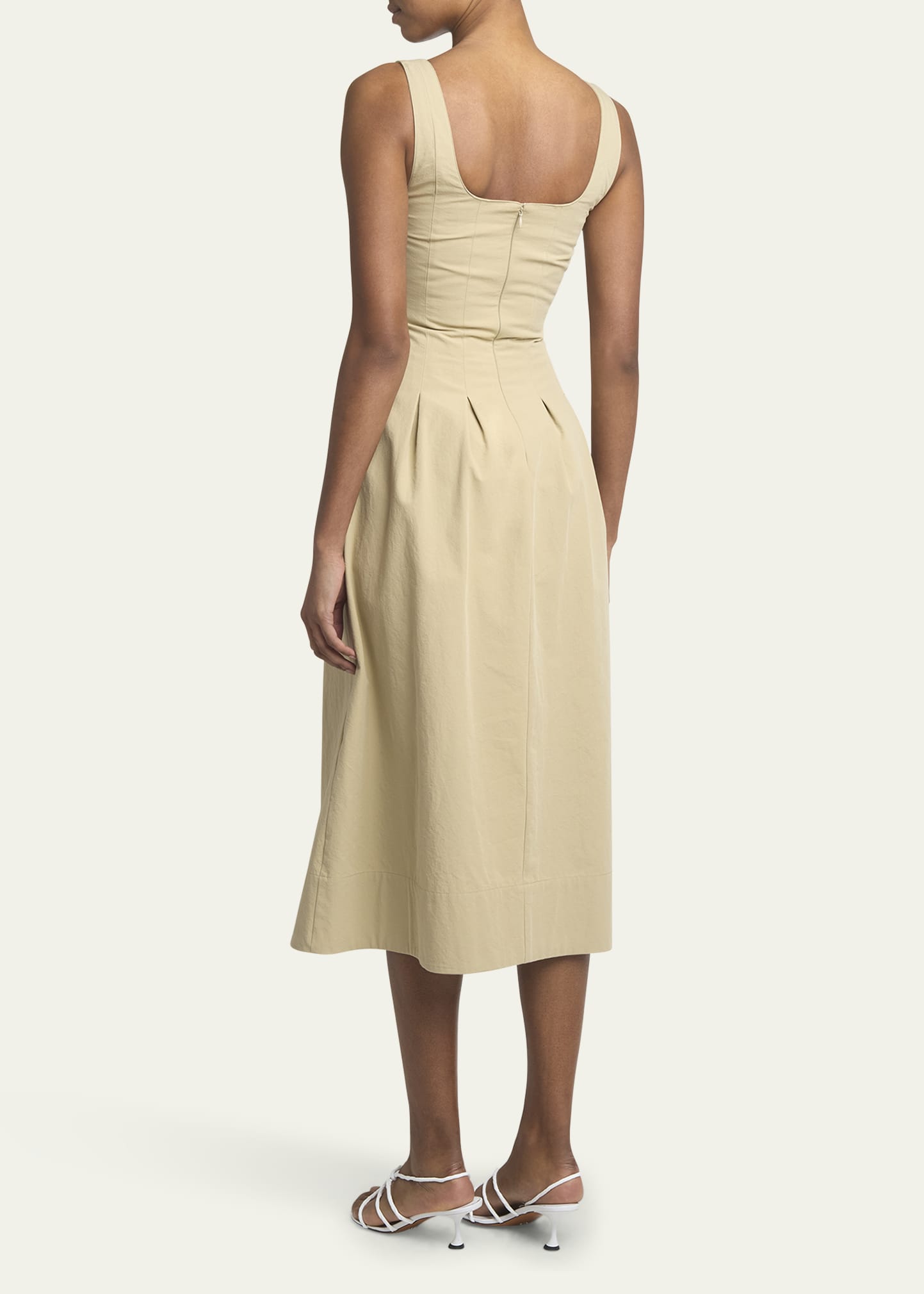 proenza schouler beige wrap dress Ezra Dress main image 1
