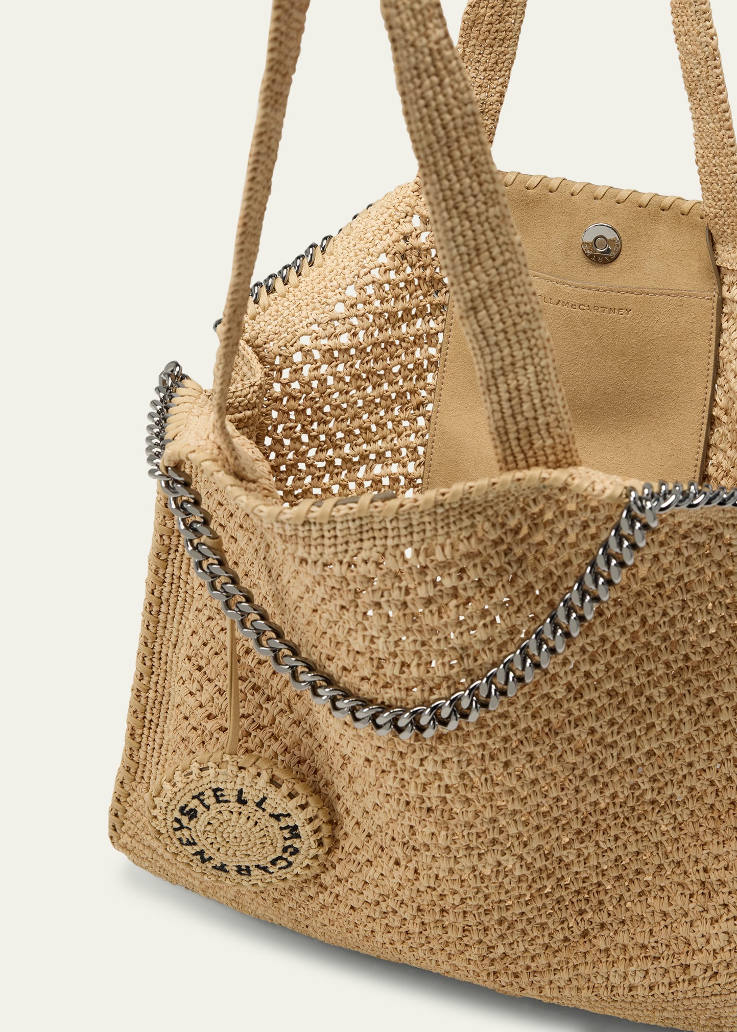 トートバッグ Stella McCartney Logo Small Hobo Eco Crochet Raffia Logo Small Hobo Eco Crochet Raffia / ロゴ スモール ホーボー