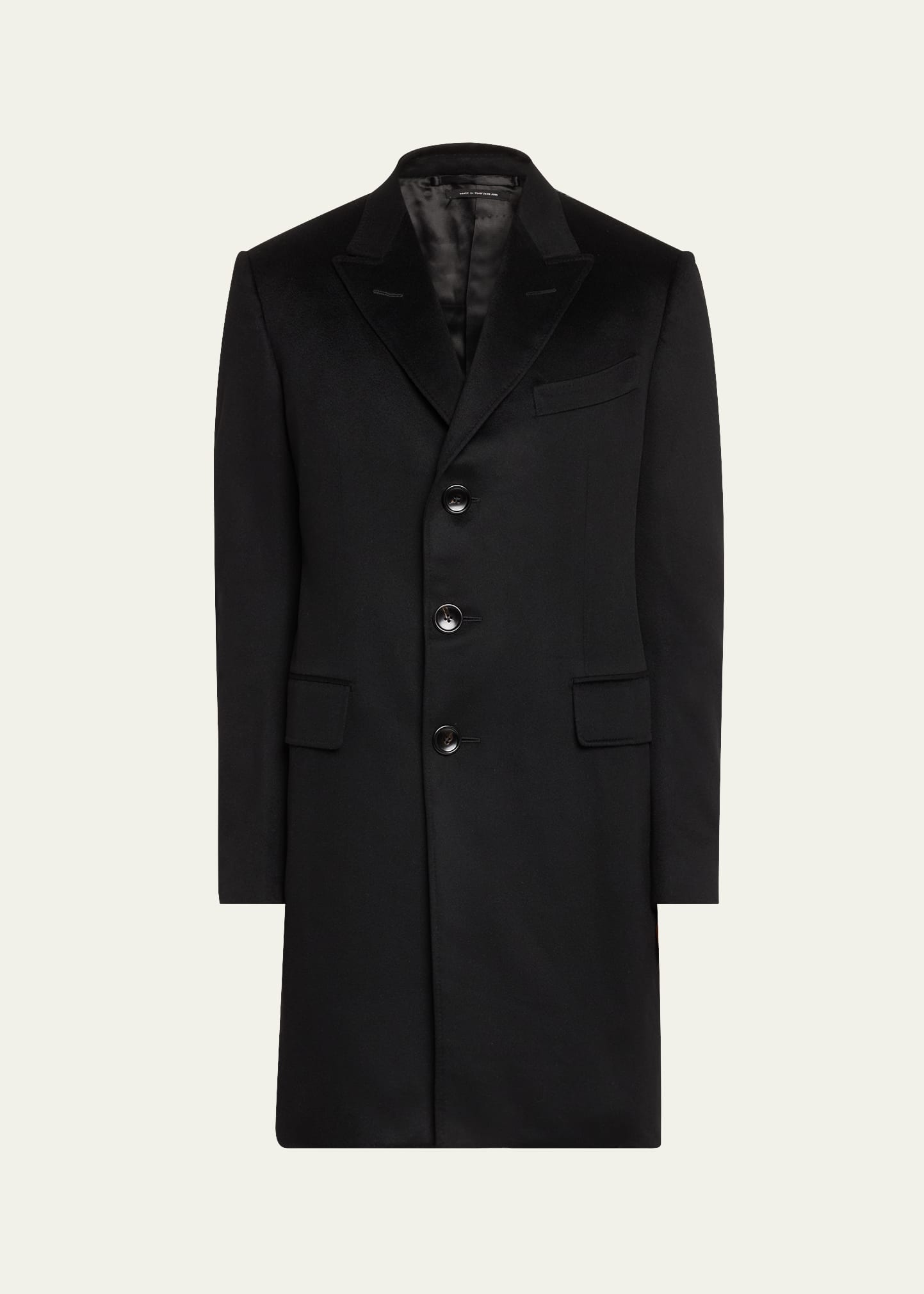 white christmas dresses Men's Dark Navy Blue Wool Overcoat with Fur Collar, Winter Coat for Male main image 0